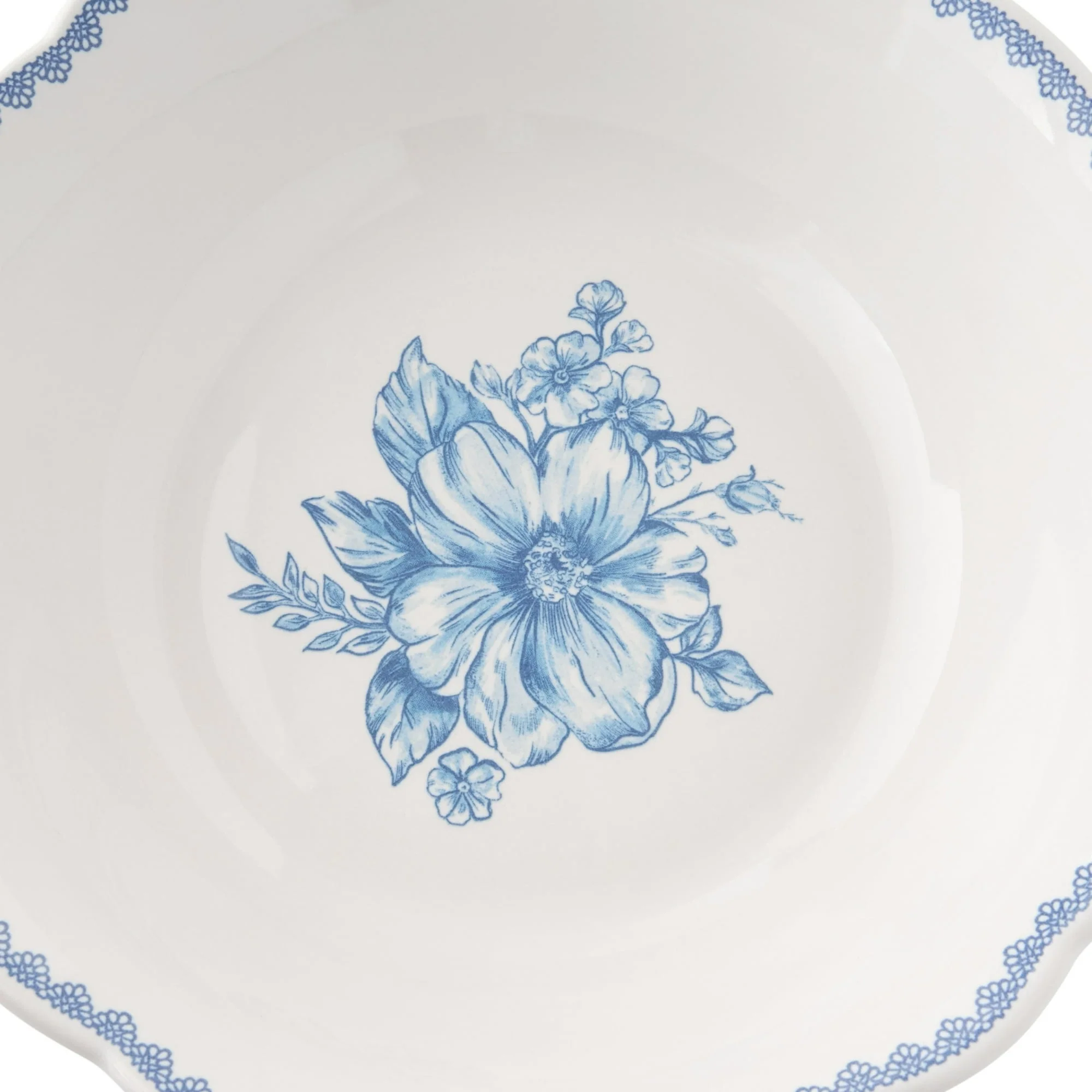 The Pioneer Woman Agatha Stoneware Cereal Bowl, Blue - Image 2