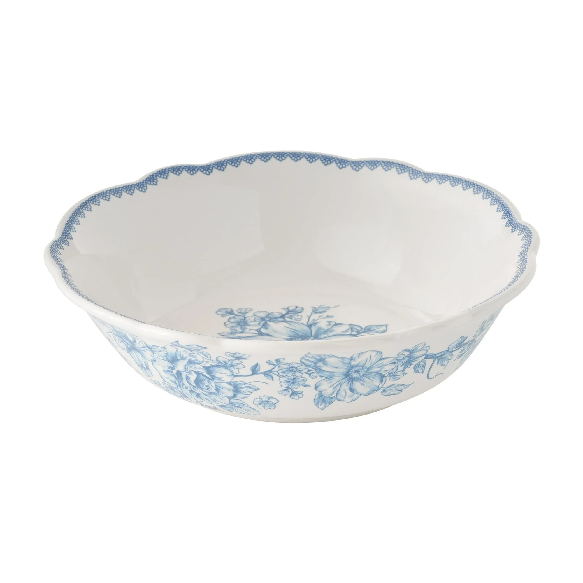 The Pioneer Woman Agatha Stoneware Cereal Bowl, Blue - Image 4