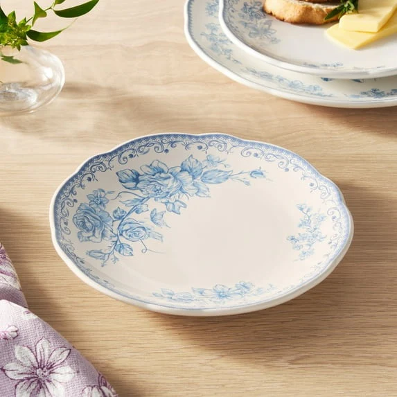 The Pioneer Woman Agatha Stoneware Salad Plate, Blue - Image 2