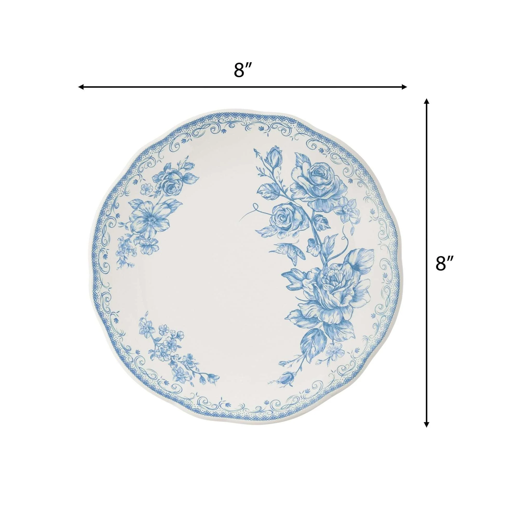 The Pioneer Woman Agatha Stoneware Salad Plate, Blue - Image 6