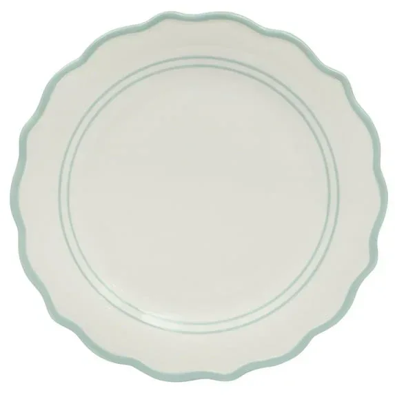 The Pioneer Woman Ainsley 12-Piece Ceramic Dinnerware Set, Sage Blue - Image 3