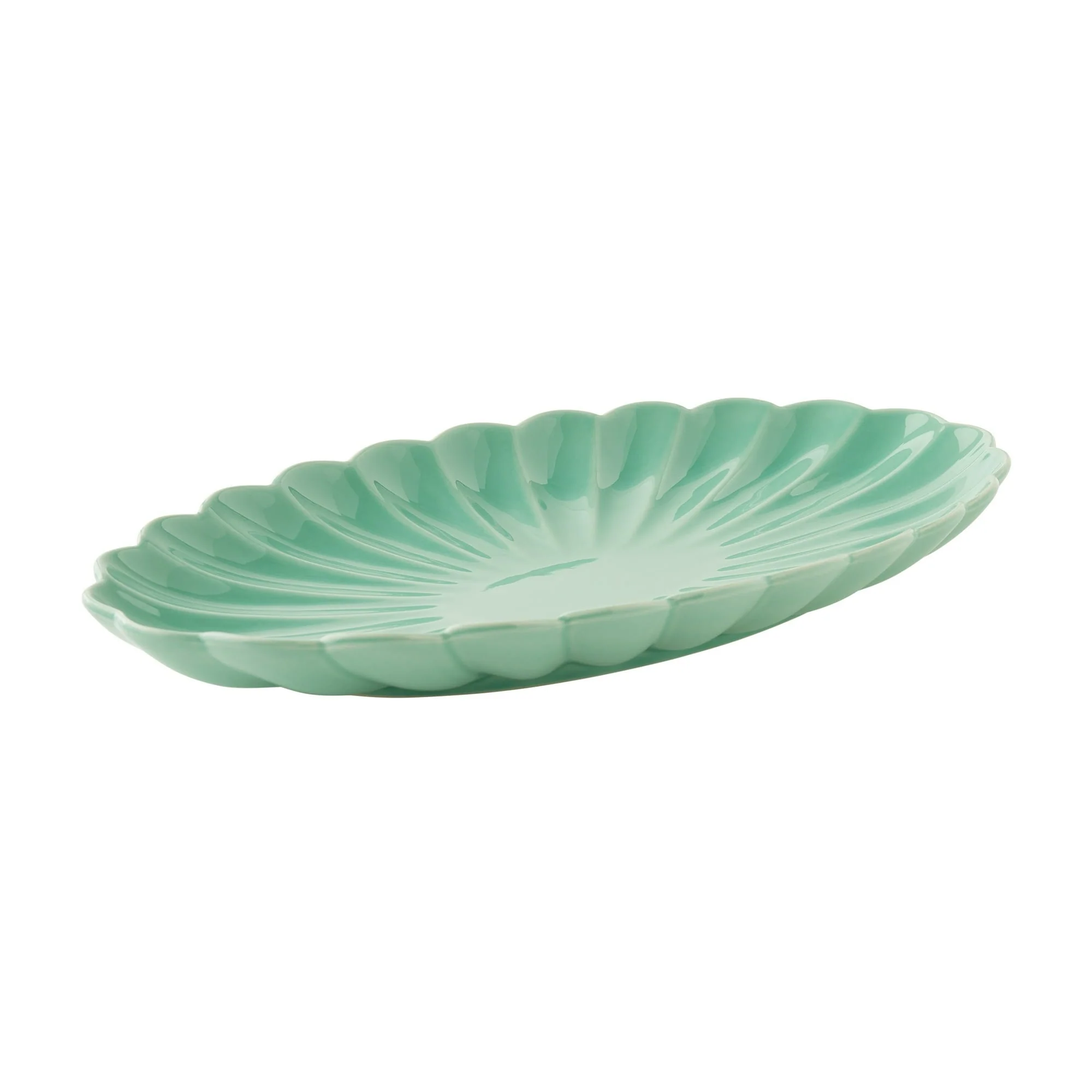 The Pioneer Woman Colette Stoneware 14-inch Serving Tray, green - Image 2