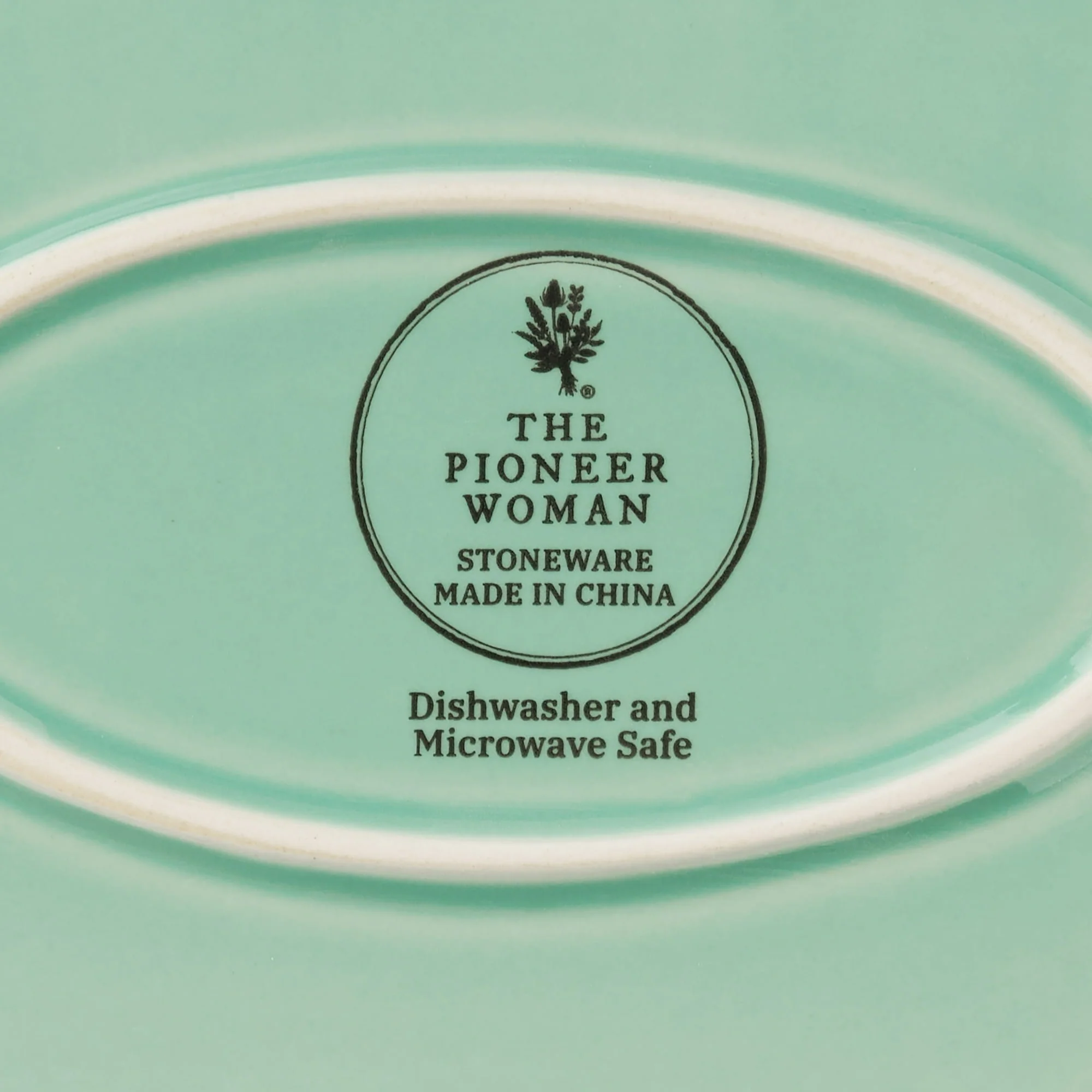 The Pioneer Woman Colette Stoneware 14-inch Serving Tray, green - Image 6