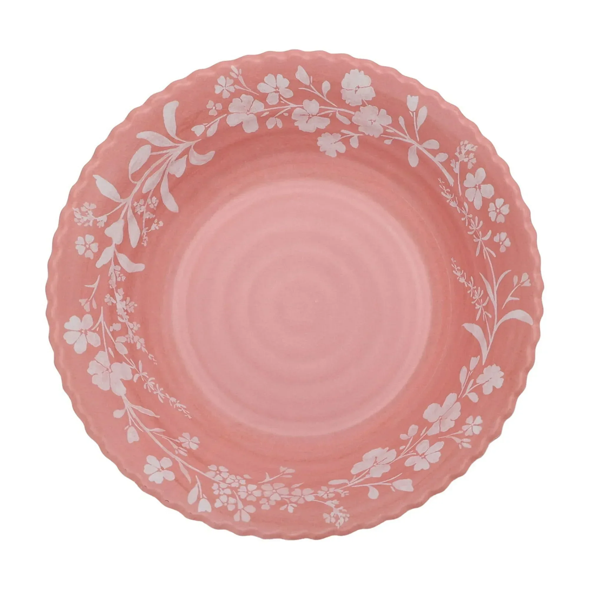 The Pioneer Woman Daisy 12-Piece Bamboo Melamine Dinnerware Set, Pink - Image 2