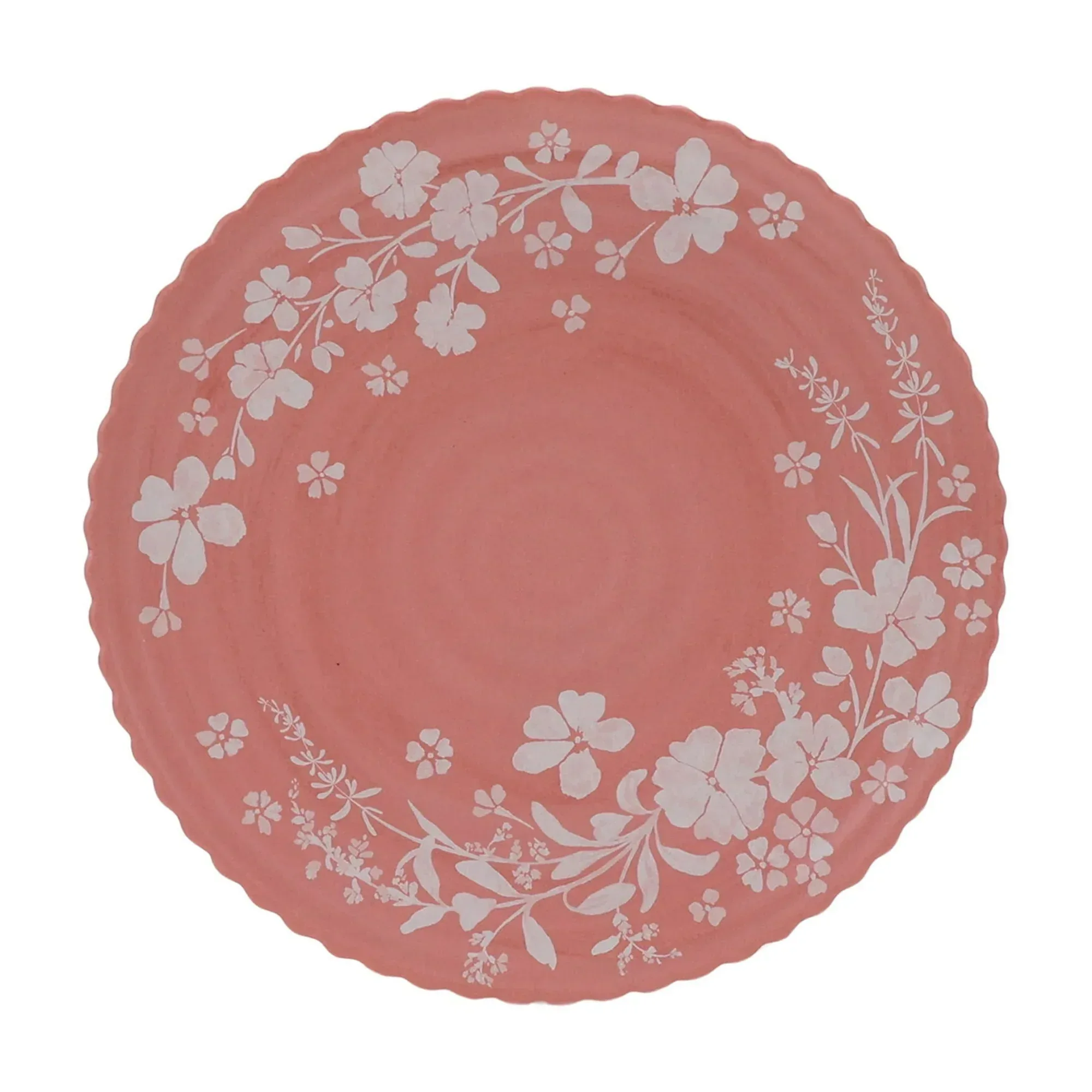 The Pioneer Woman Daisy 12-Piece Bamboo Melamine Dinnerware Set, Pink - Image 7