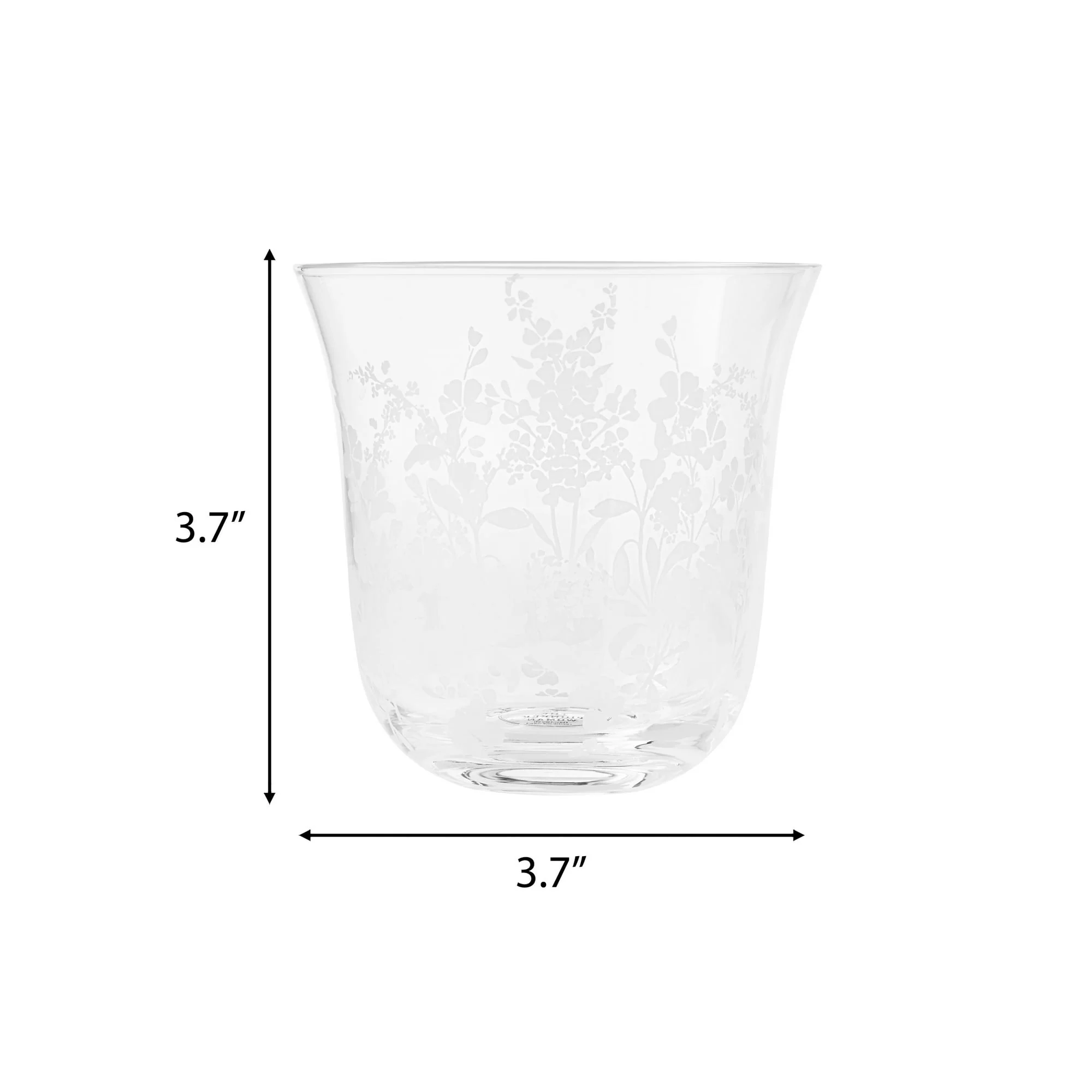 The Pioneer Woman Daisy Glass 12-Ounce Tumbler, Clear, Set of 4 - Image 6