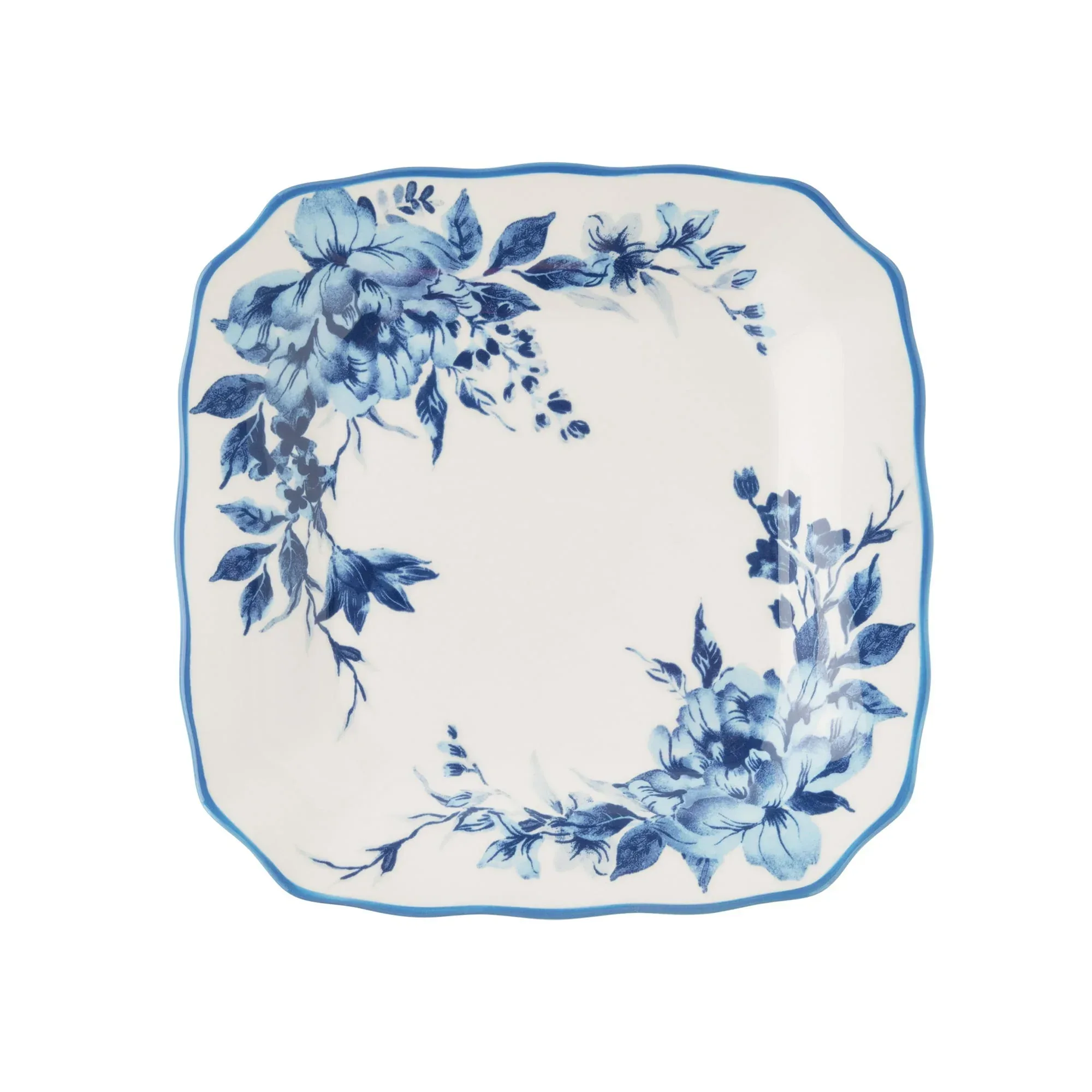 The Pioneer Woman Delilah 12-Piece Stoneware Dinnerware Set, Blue - Image 6