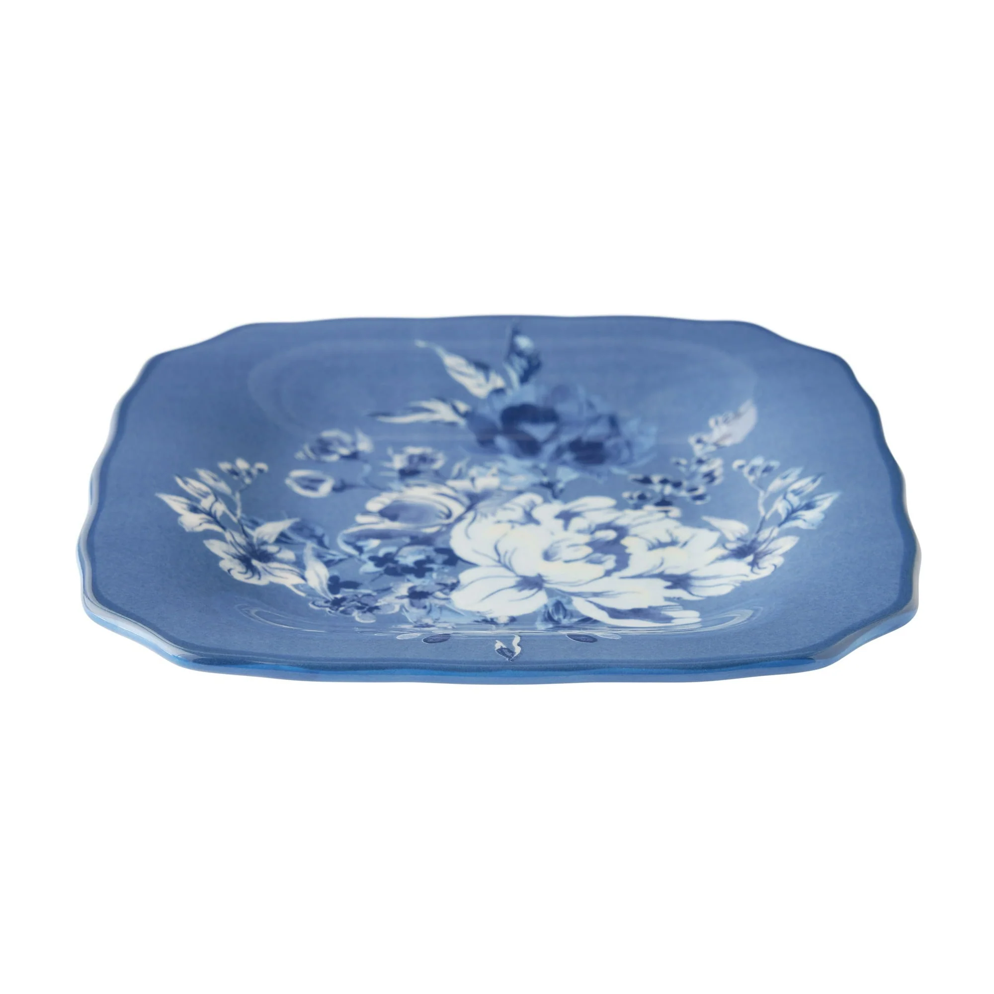 The Pioneer Woman Delilah Stoneware Appetizer Plates, Blue, Set of 6 - Image 2