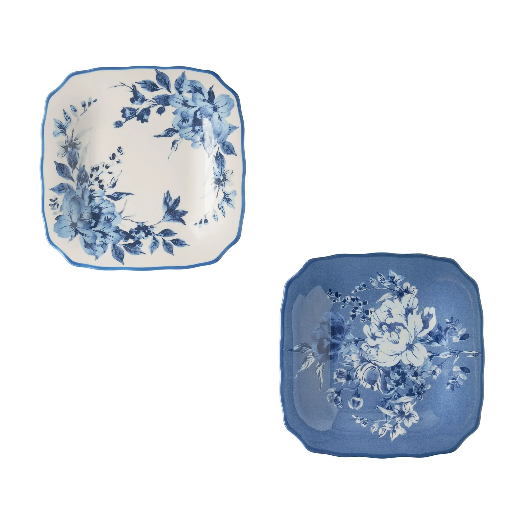 The Pioneer Woman Delilah Stoneware Appetizer Plates, Blue, Set of 6 - Image 4