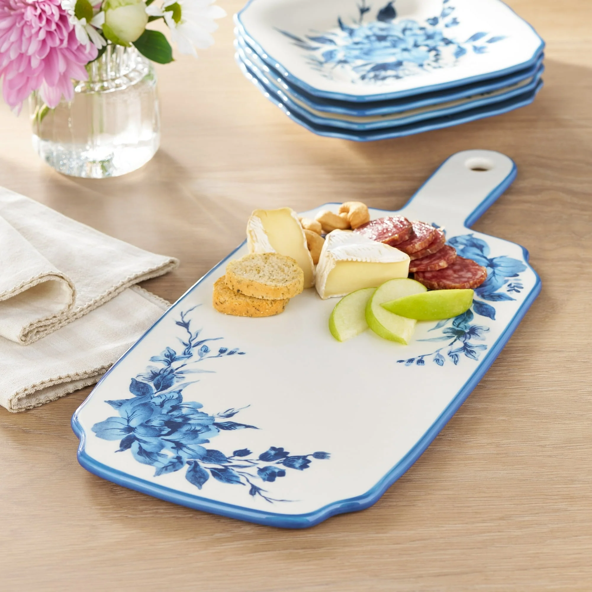 The Pioneer Woman Delilah Stoneware Serving Board, Blue - Image 3