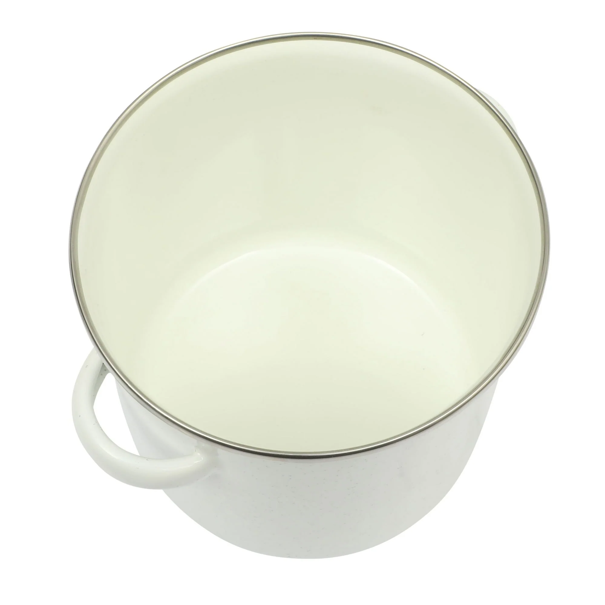The Pioneer Woman Enamel-on-Steel Grease Strainer with Lid, Linen Speckle - Image 2