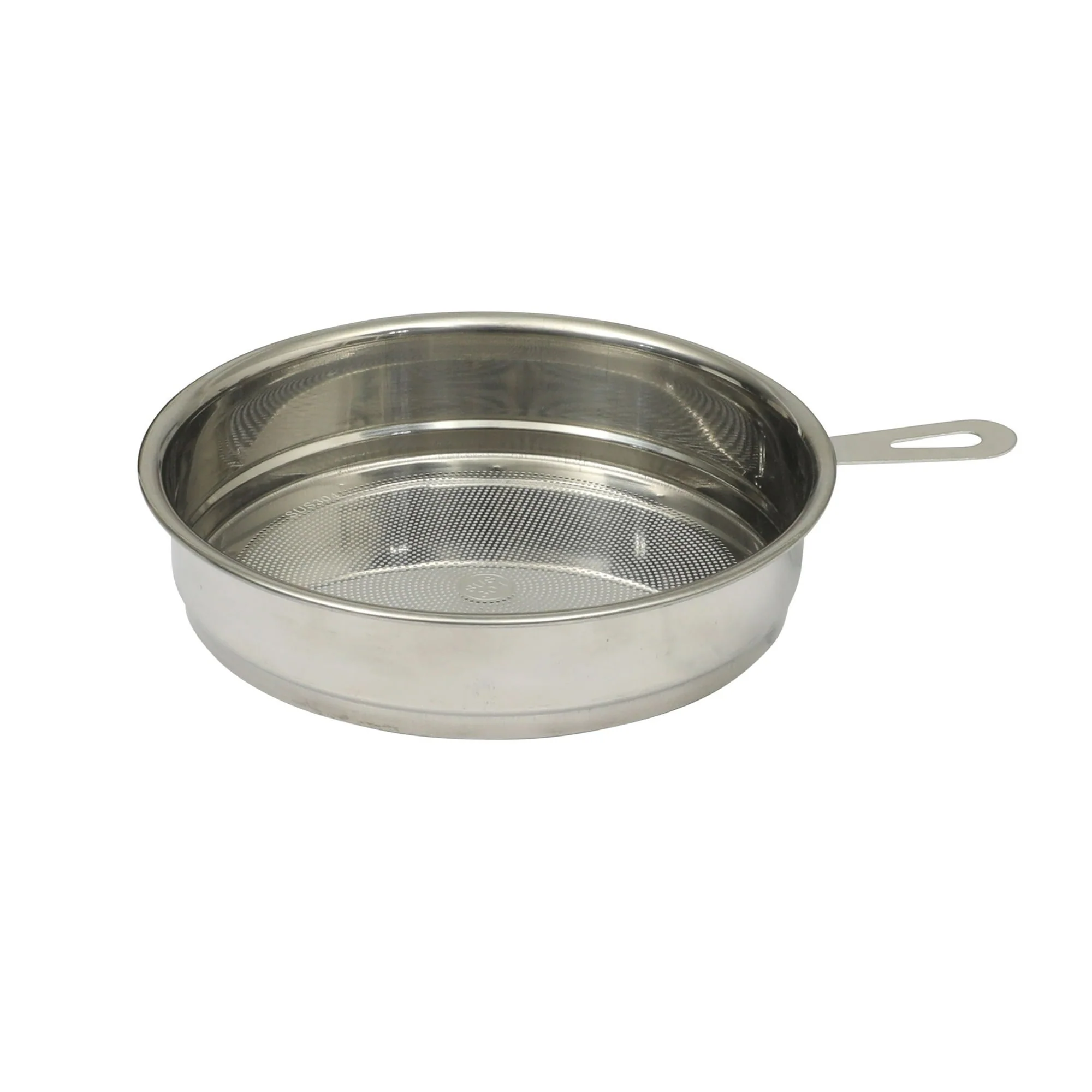 The Pioneer Woman Enamel-on-Steel Grease Strainer with Lid, Linen Speckle - Image 4