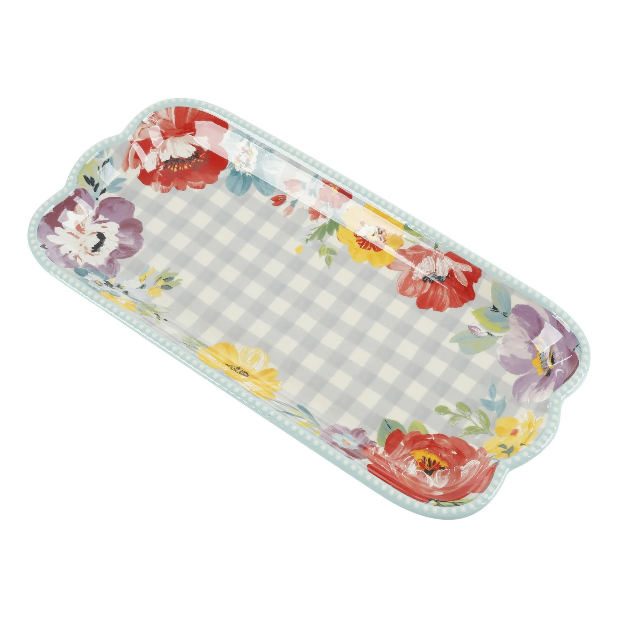 The Pioneer Woman Floral Medley 3-Piece Ceramic Serving Platter Set - Image 3