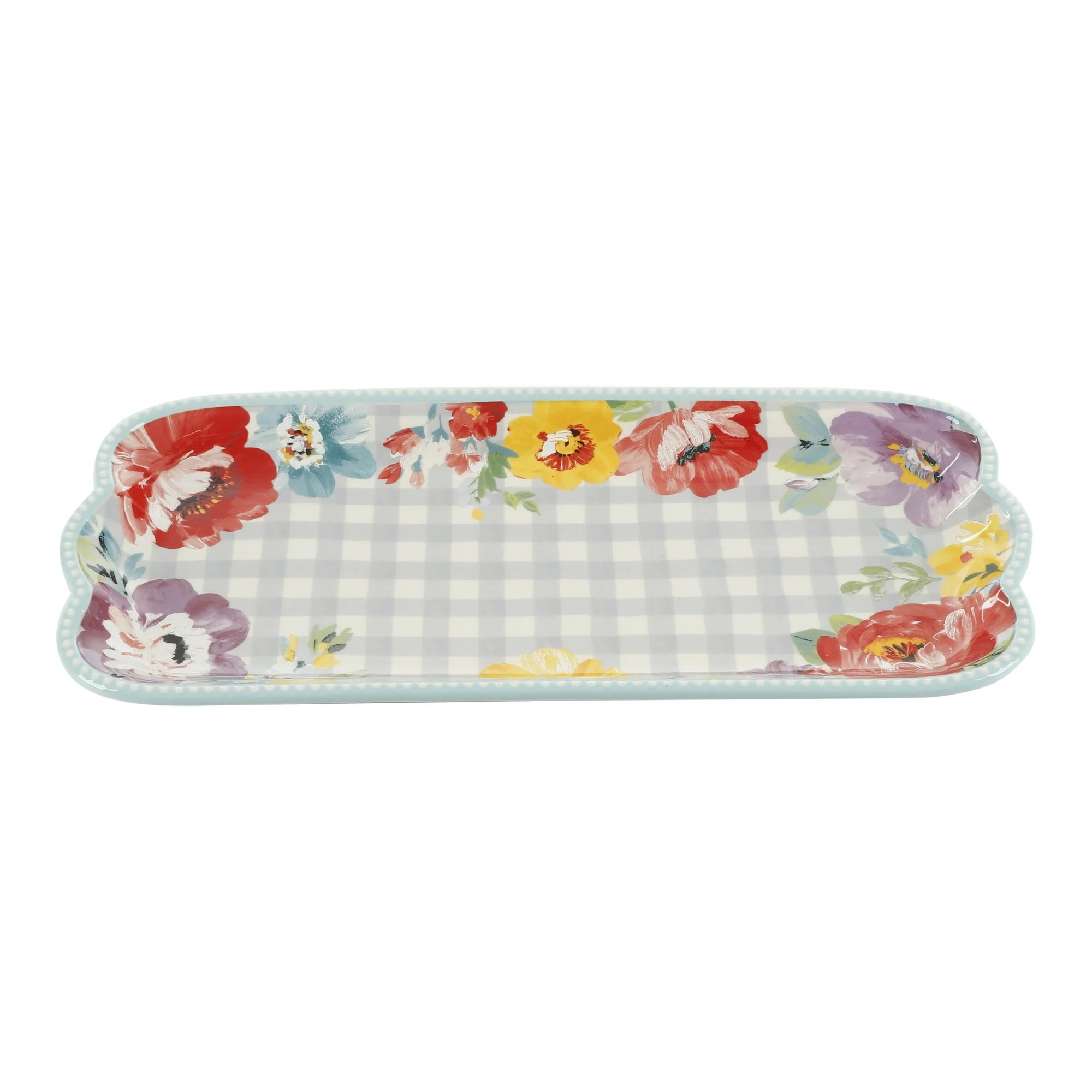The Pioneer Woman Floral Medley 3-Piece Ceramic Serving Platter Set - Image 4