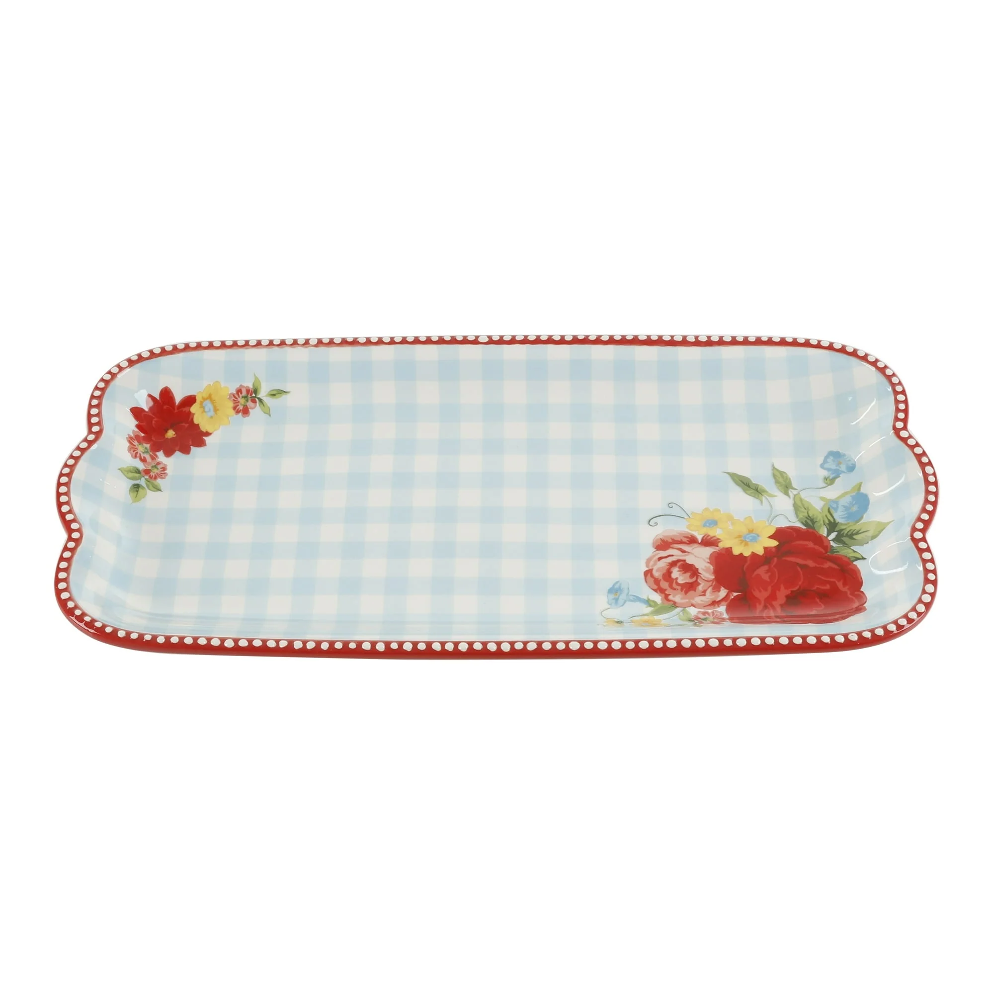The Pioneer Woman Floral Medley 3-Piece Ceramic Serving Platter Set - Image 6