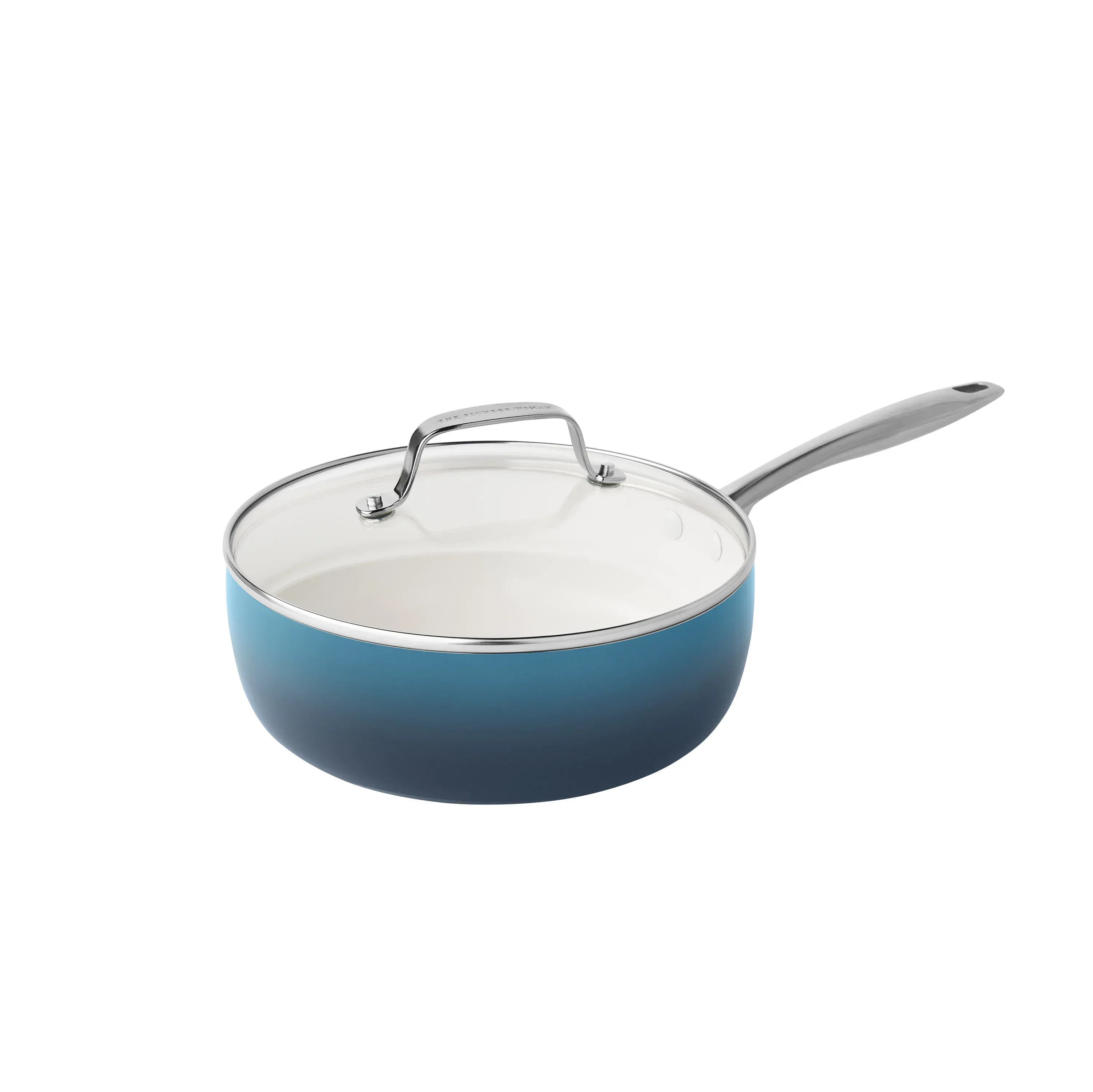 The Pioneer Woman Harlow 15-Piece Cookware Set, Ceramic Non-Stick Pots and Pans Set, Denim Blue - Image 10