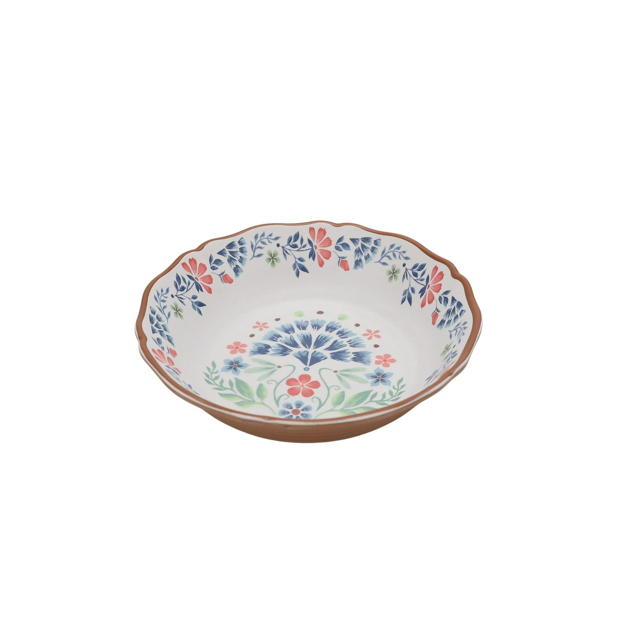 The Pioneer Woman Hattie 12-Piece Bamboo Melamine Dinnerware Set, Multicolor - Image 2