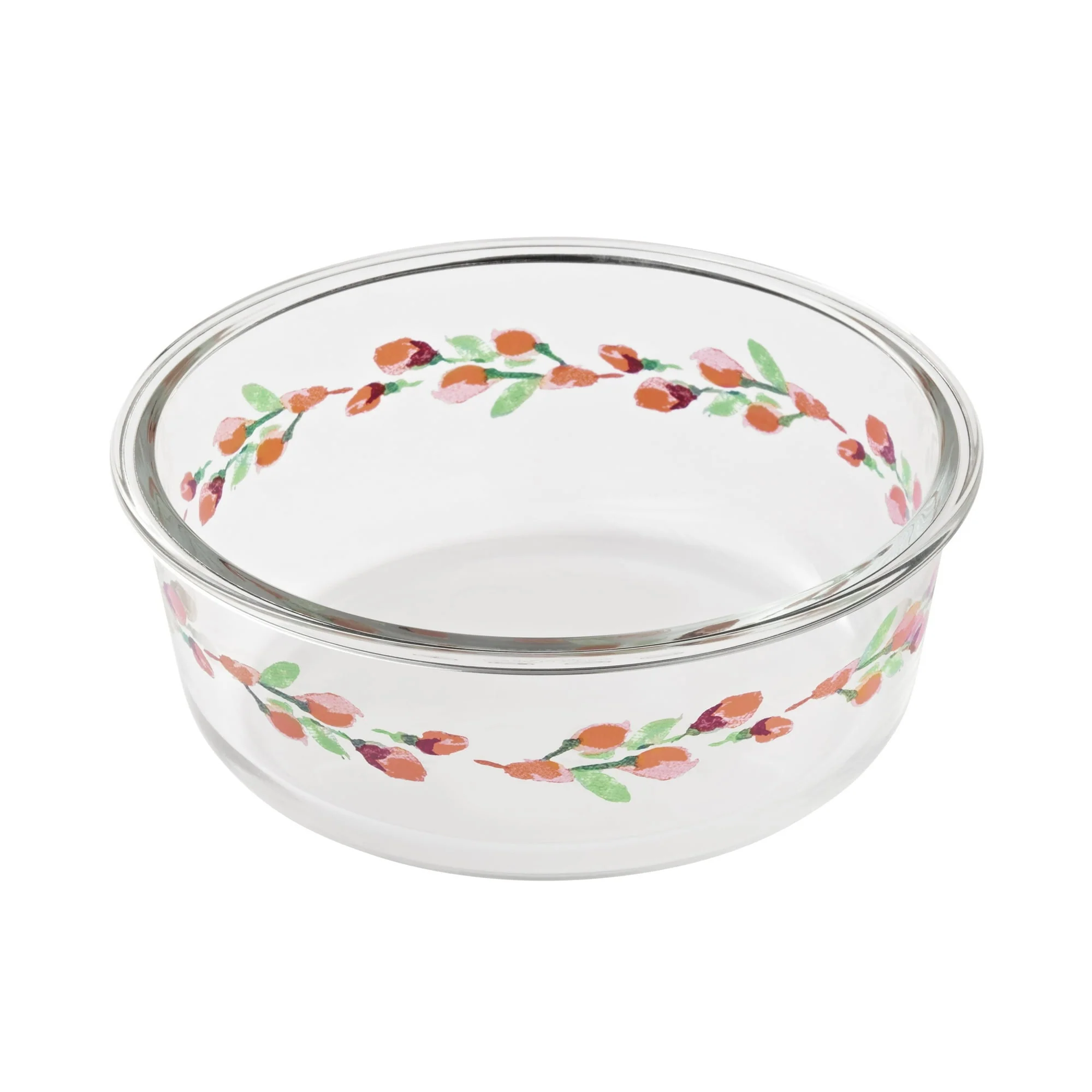 The Pioneer Woman Painted Meadow Round Glass Food Storage Containers with Tritan Lid, Set of 4 - Image 3