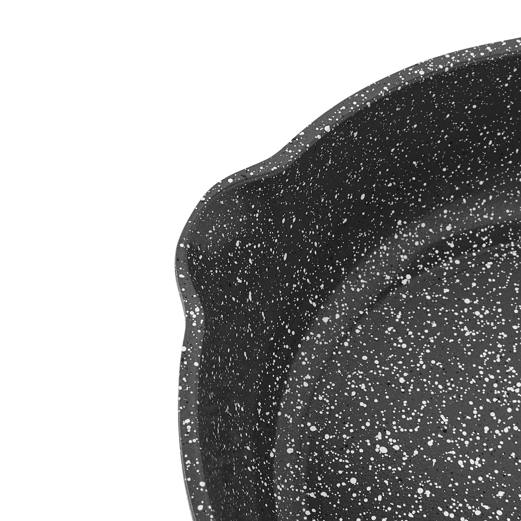 The Pioneer Woman Prairie Signature Cast Aluminum 8-Inch Fry Pan, Charcoal Speckle - Image 3