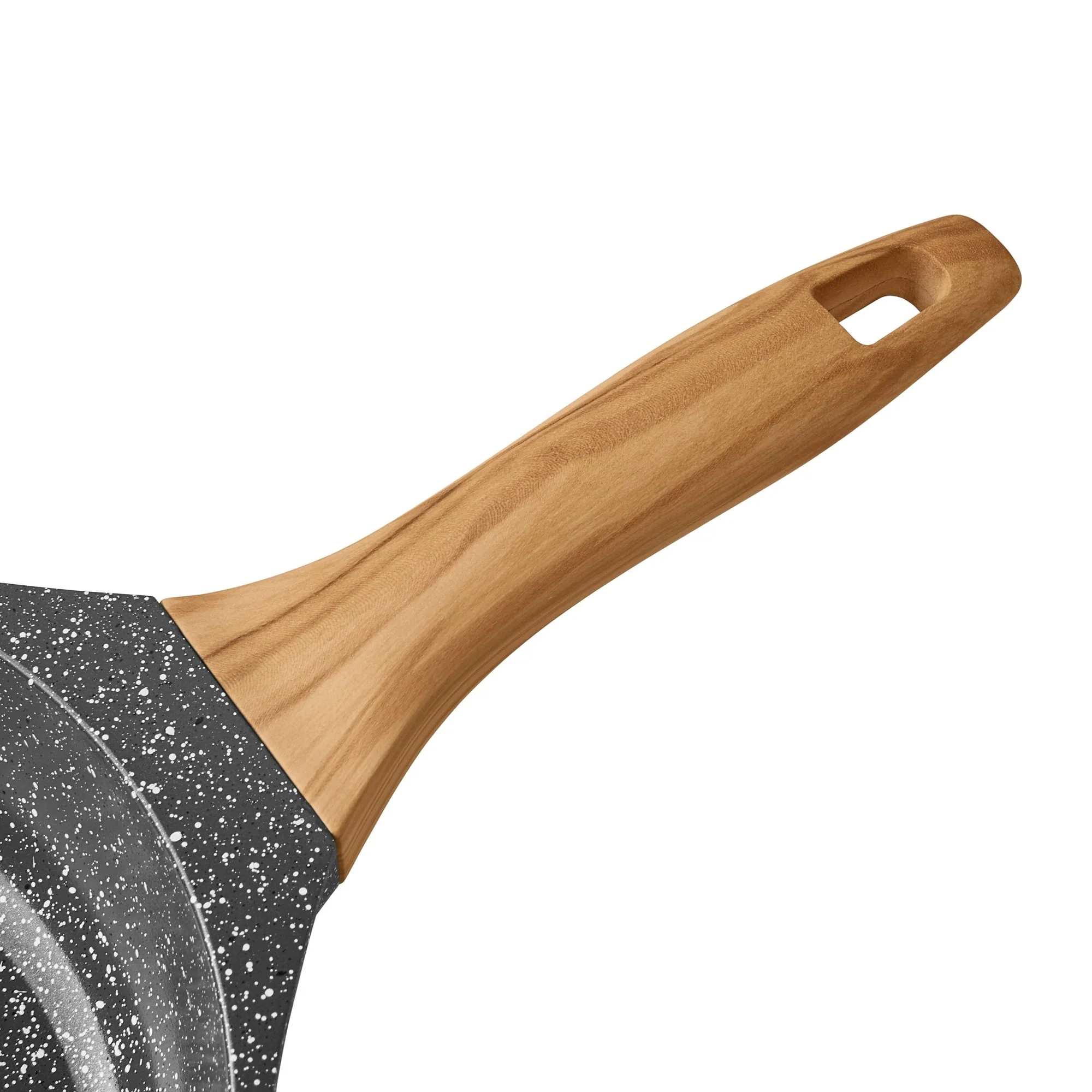 The Pioneer Woman Prairie Signature Cast Aluminum 8-Inch Fry Pan, Charcoal Speckle - Image 4