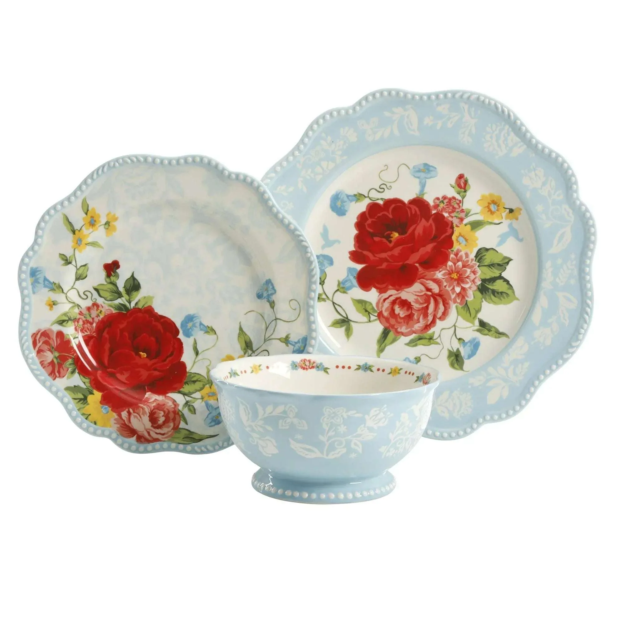 The Pioneer Woman Sweet Rose 12-Piece Dinnerware Set - Image 2