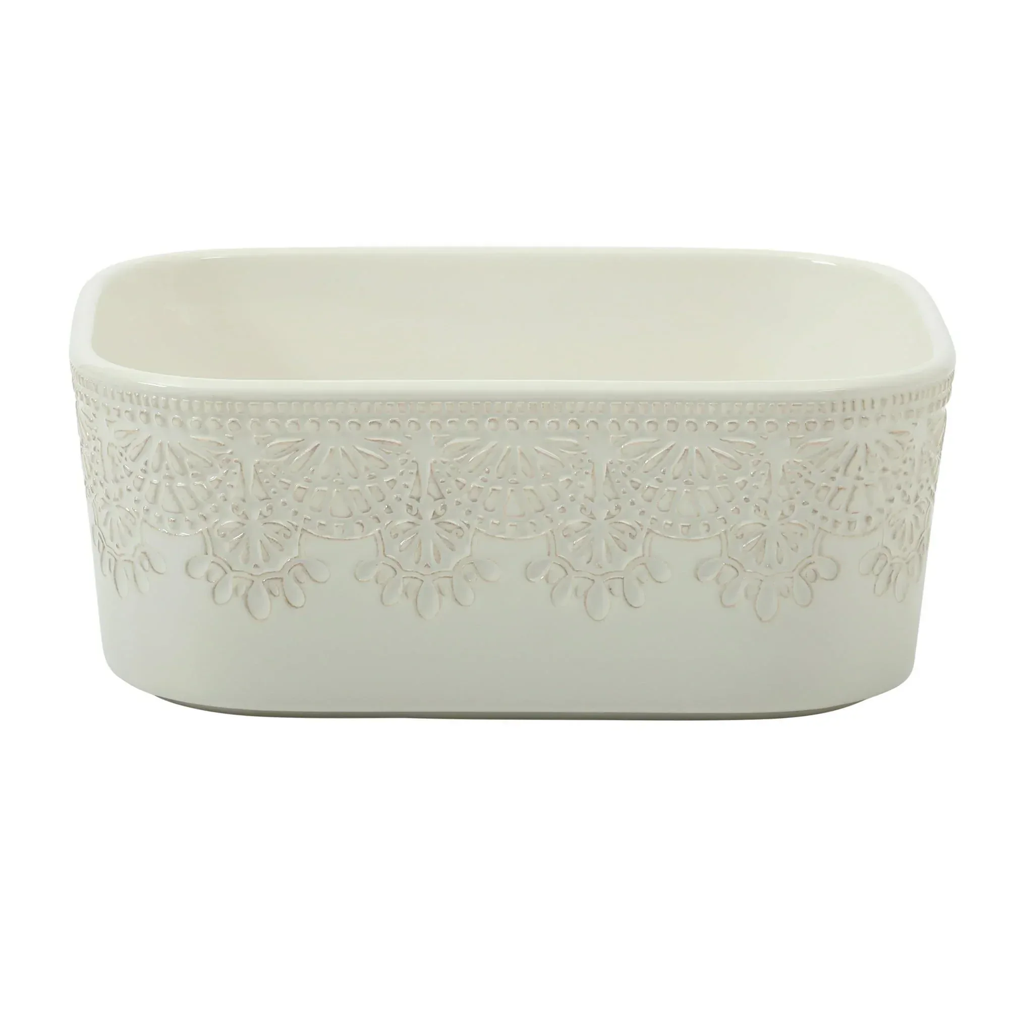 The Pioneer Woman Vintage Lace 6-Piece Nesting Casserole Baking Dish Bakeware Set with Lids, Linen - Image 8