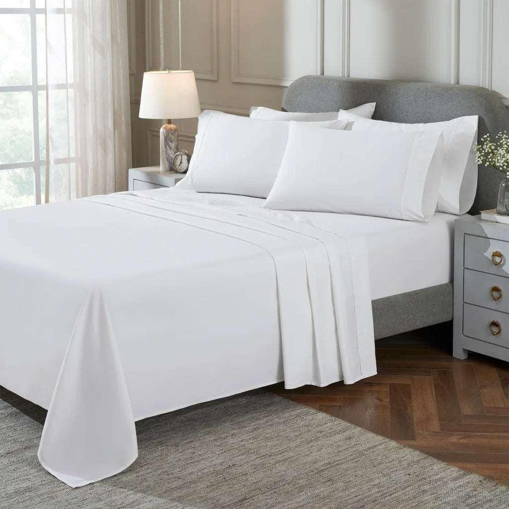 TheraLuxe by Therapedic 300 Thread Count 6-piece Peached Percale Sheet Set - Image 13