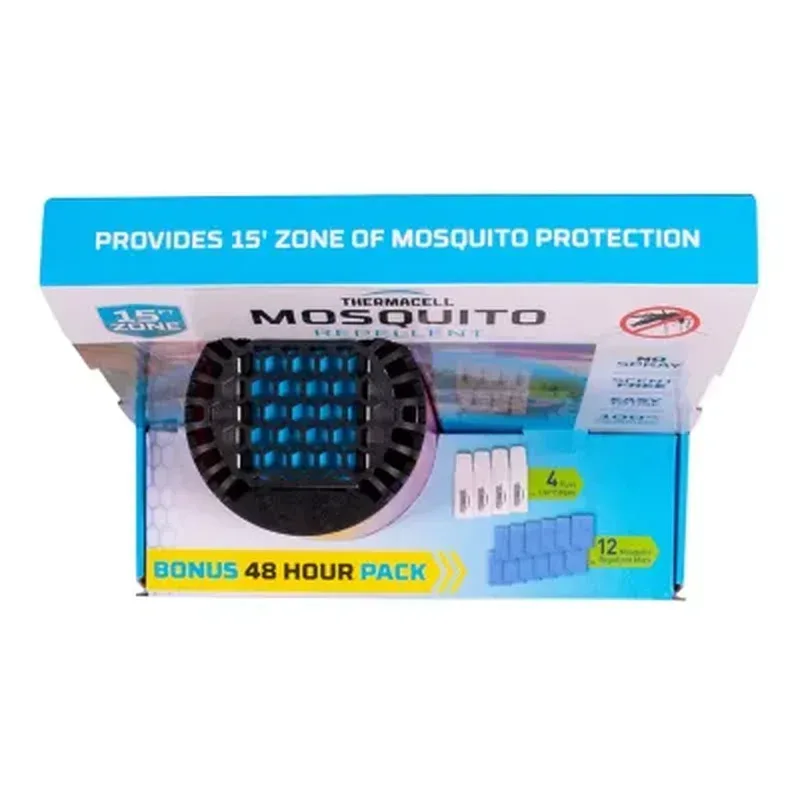 Thermacell Patio Shield Mosquito Repeller, Bonus Pack with 48 Hours of Mosquito Protection (Assorted Colors) - Image 13