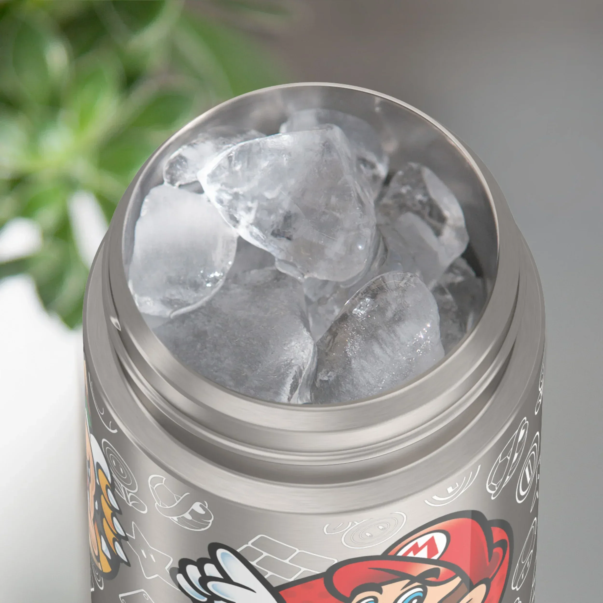 Thermos Stainless Steel Funtainer Water Bottle with Straw, Mario, 14oz - Image 5