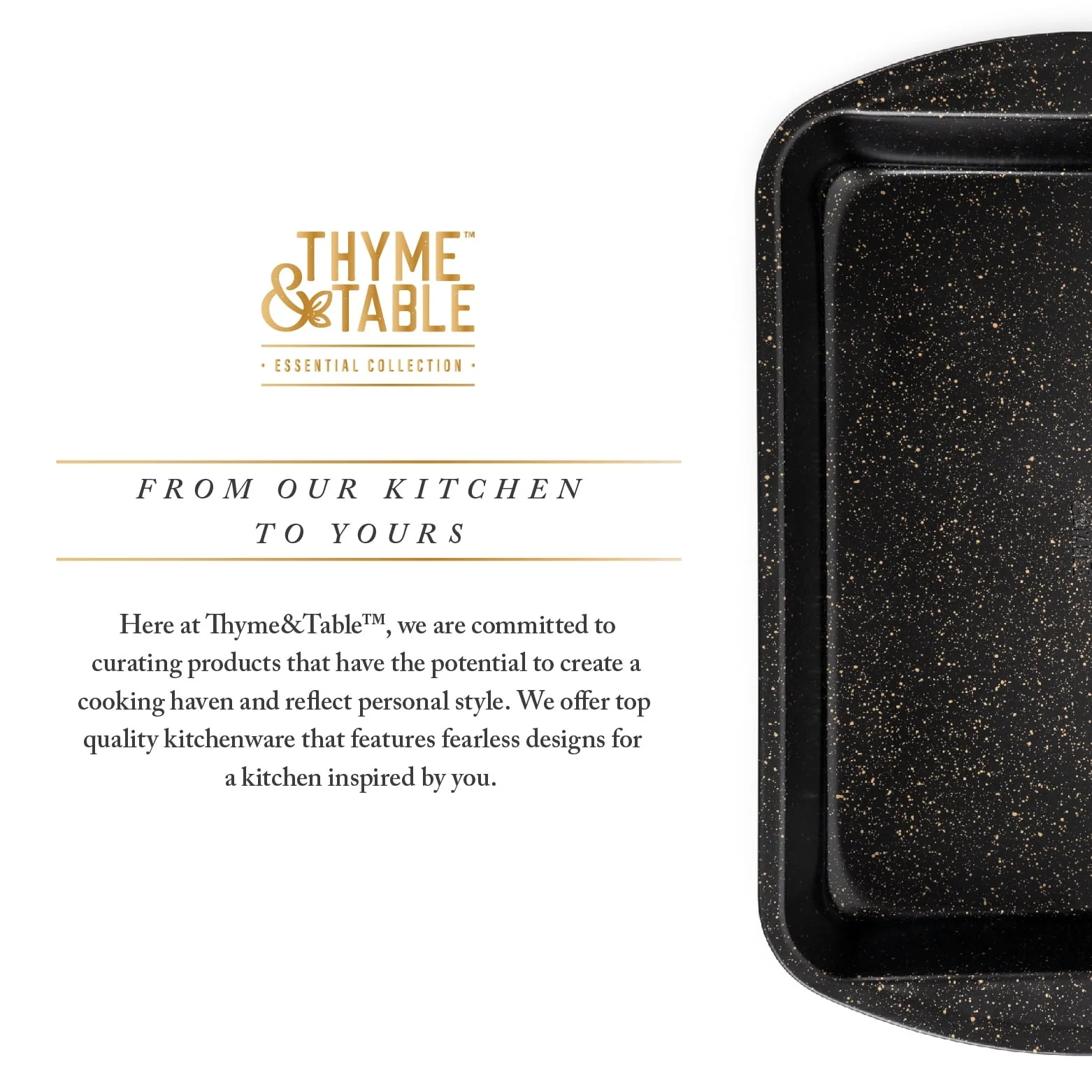 Thyme & Table 15"x11" Nonstick Lasagna Pan - Black - Image 6