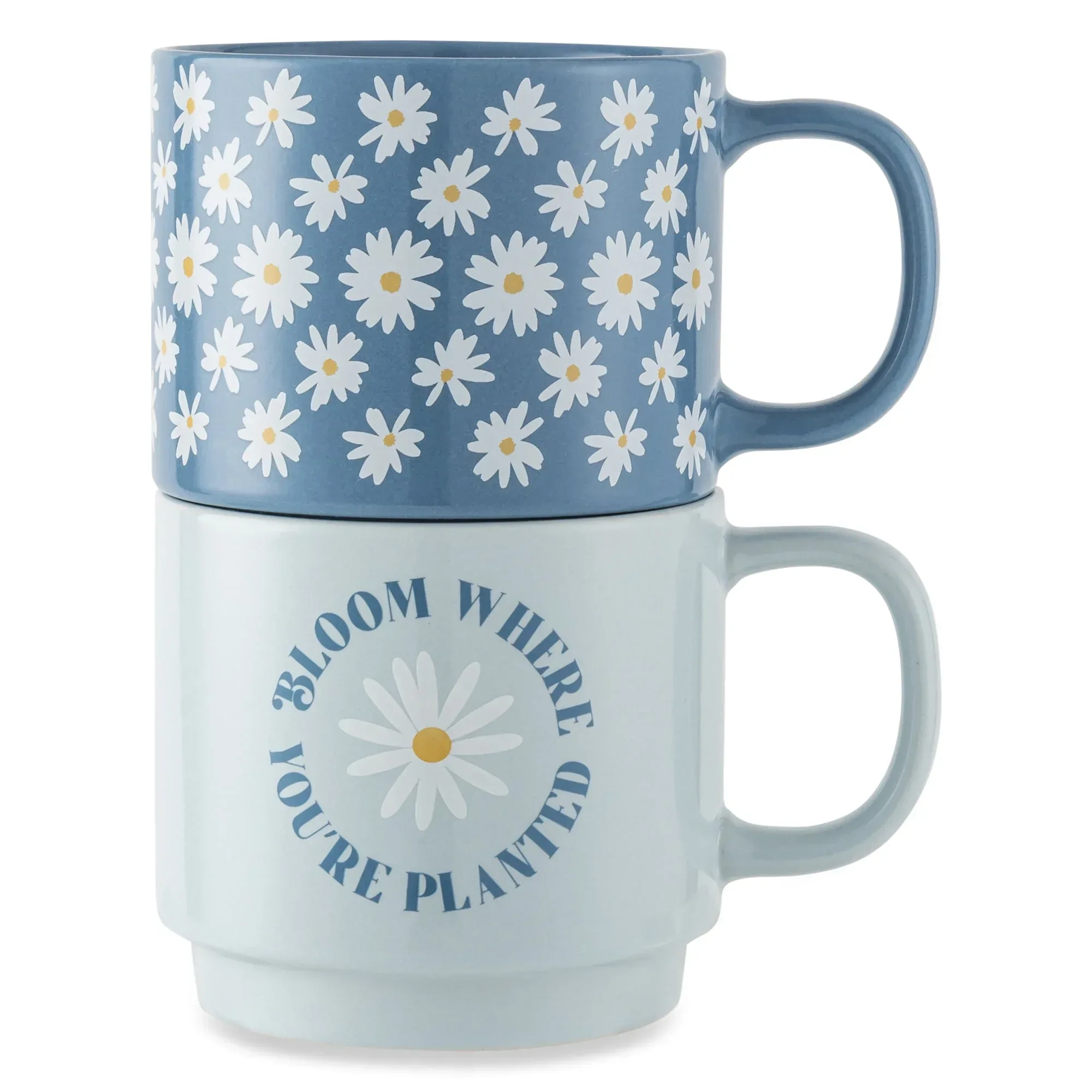 Thyme & Table 2 Pack Stacking Hello Gorgeous and Pink Bows Mugs 14.2 fl oz, Stoneware - Image 9