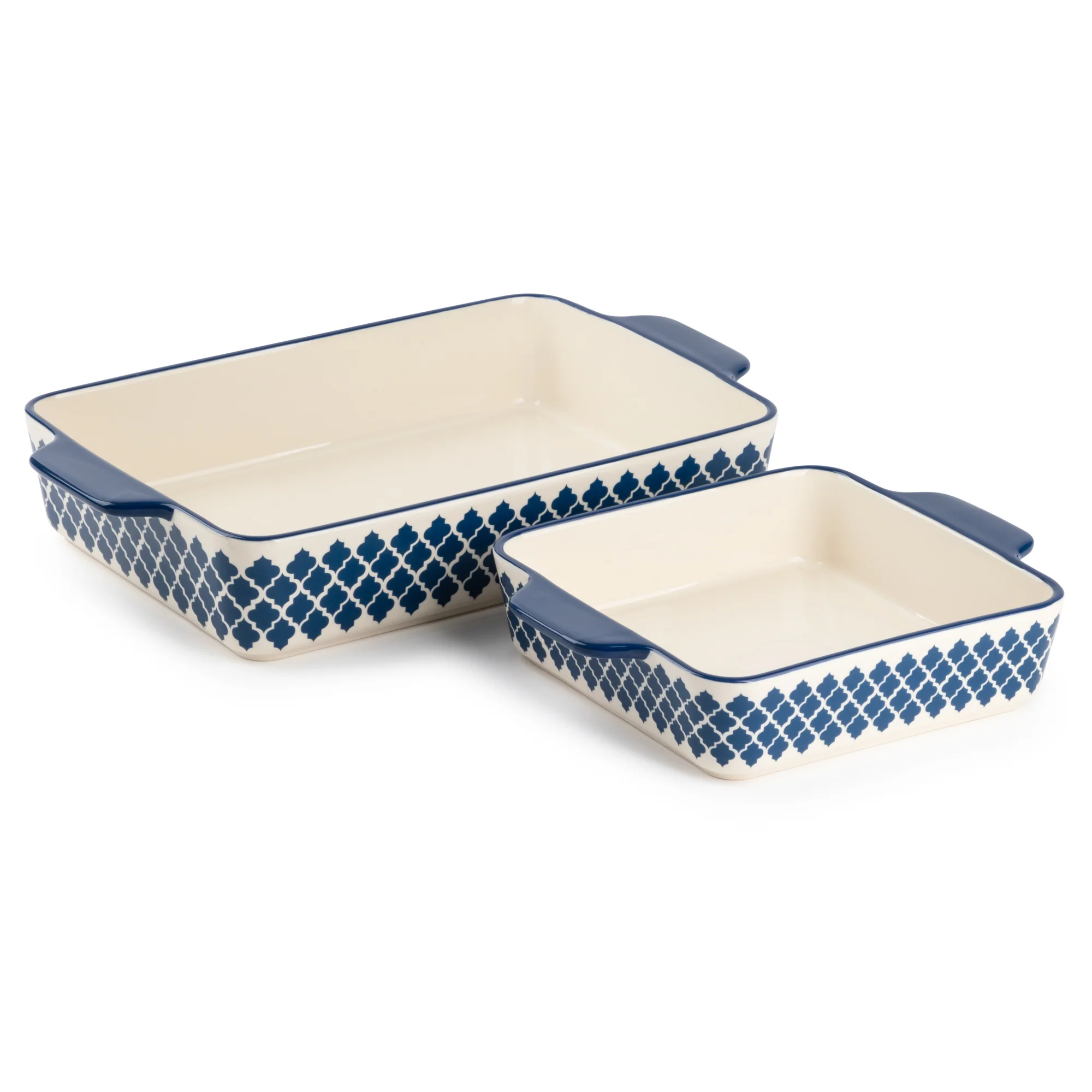 Thyme & Table 2-Piece Ceramic Rectangular Baking Dish Set - Onyx - Image 7