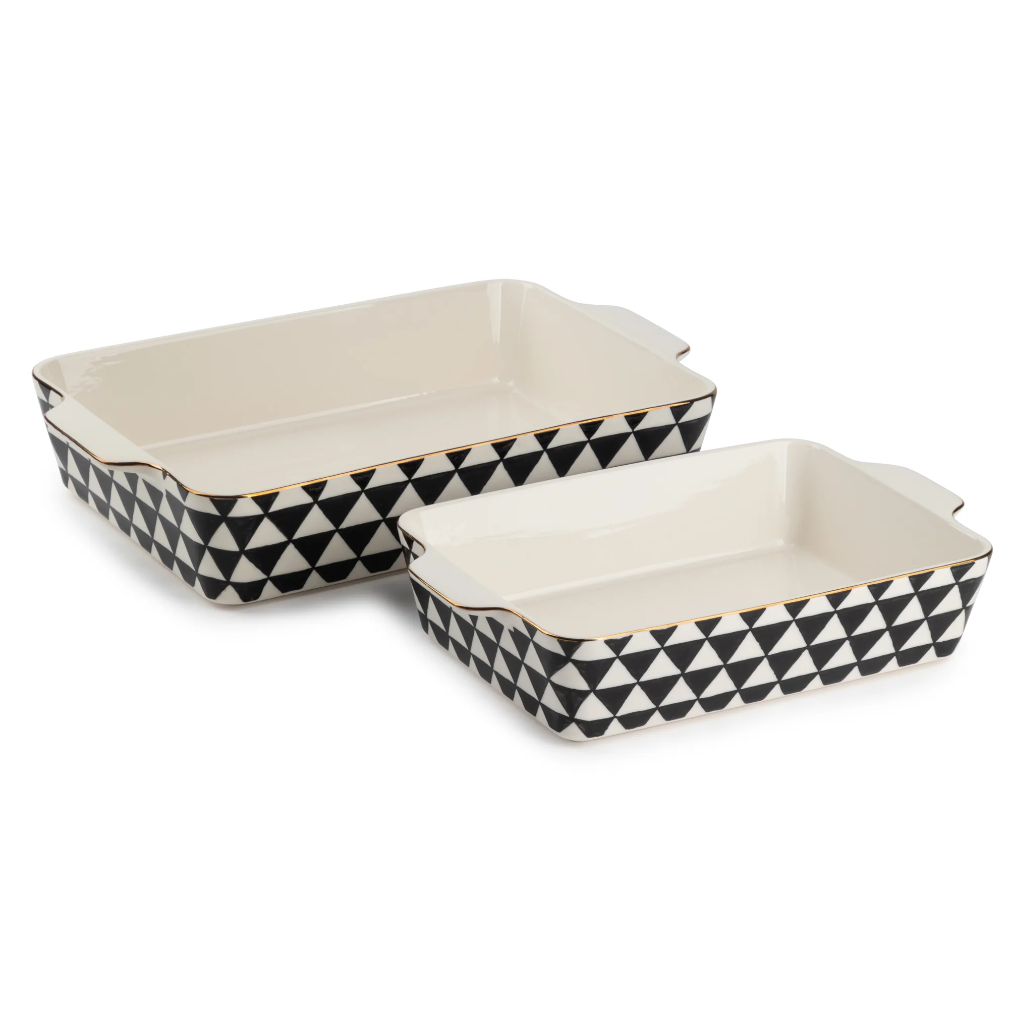Thyme & Table 2-Piece Ceramic Rectangular Baking Dish Set - Onyx - Image 9
