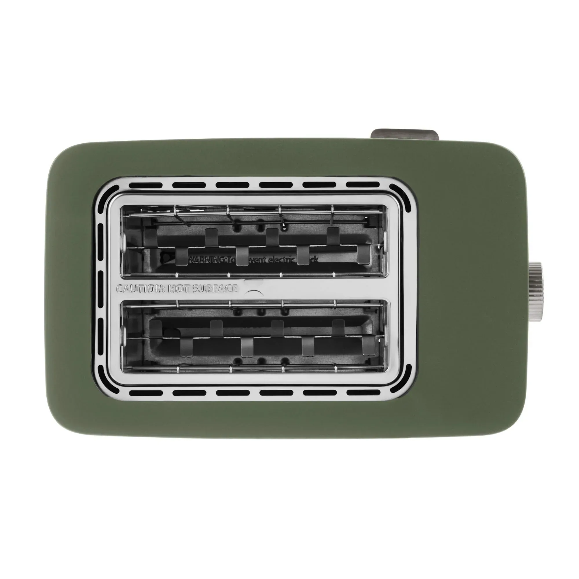 Thyme & Table 2-Slice Toaster, Extra-Wide Slots with Removable Crumb Tray, Dusty Moss - Image 8