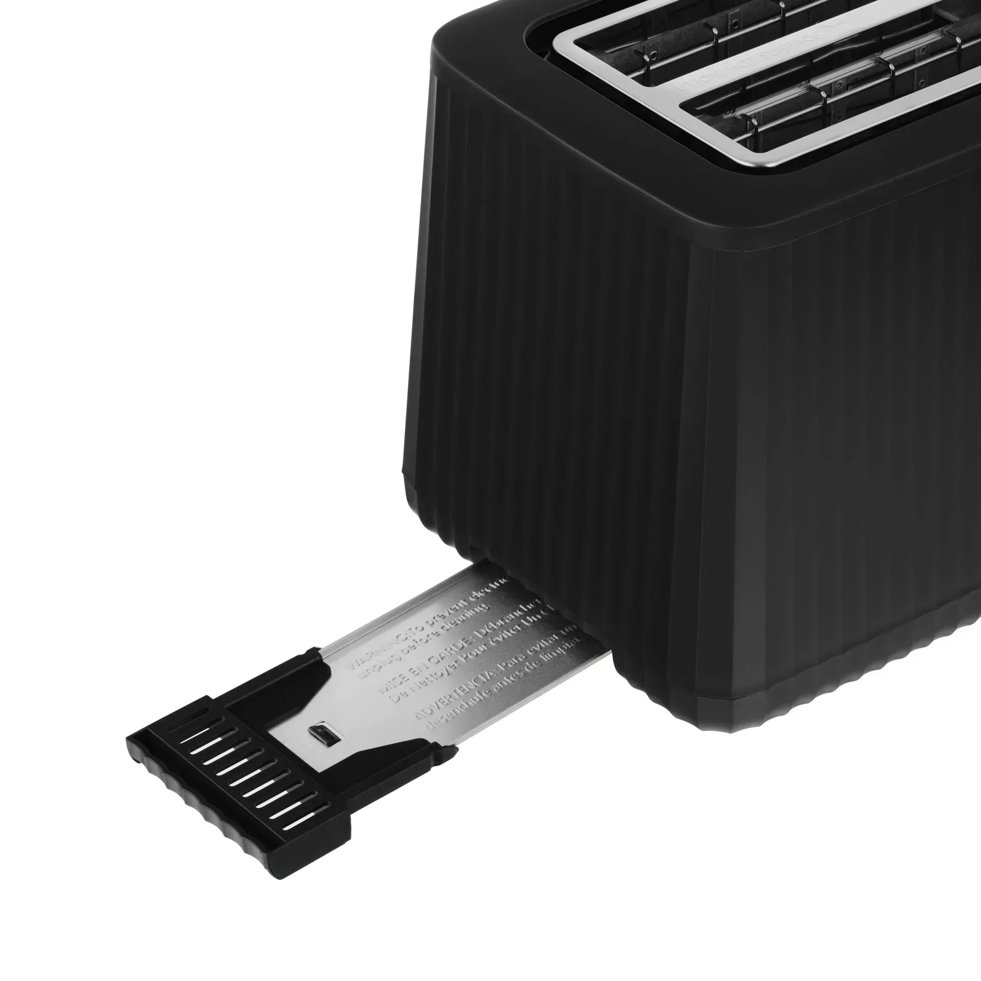 Thyme & Table 2-Slice Toaster, Extra-Wide Slots with Slide-Out Removable Crumb Tray, Slate Grey - Image 14