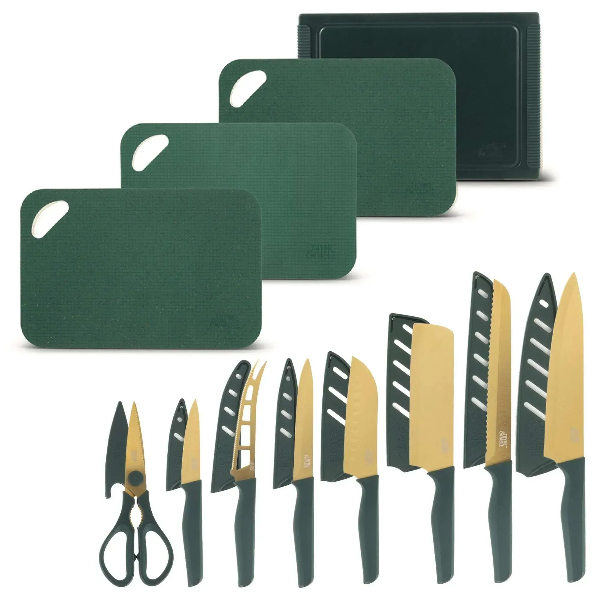 Thyme & Table 20-Piece Knife Set - Black - Image 10