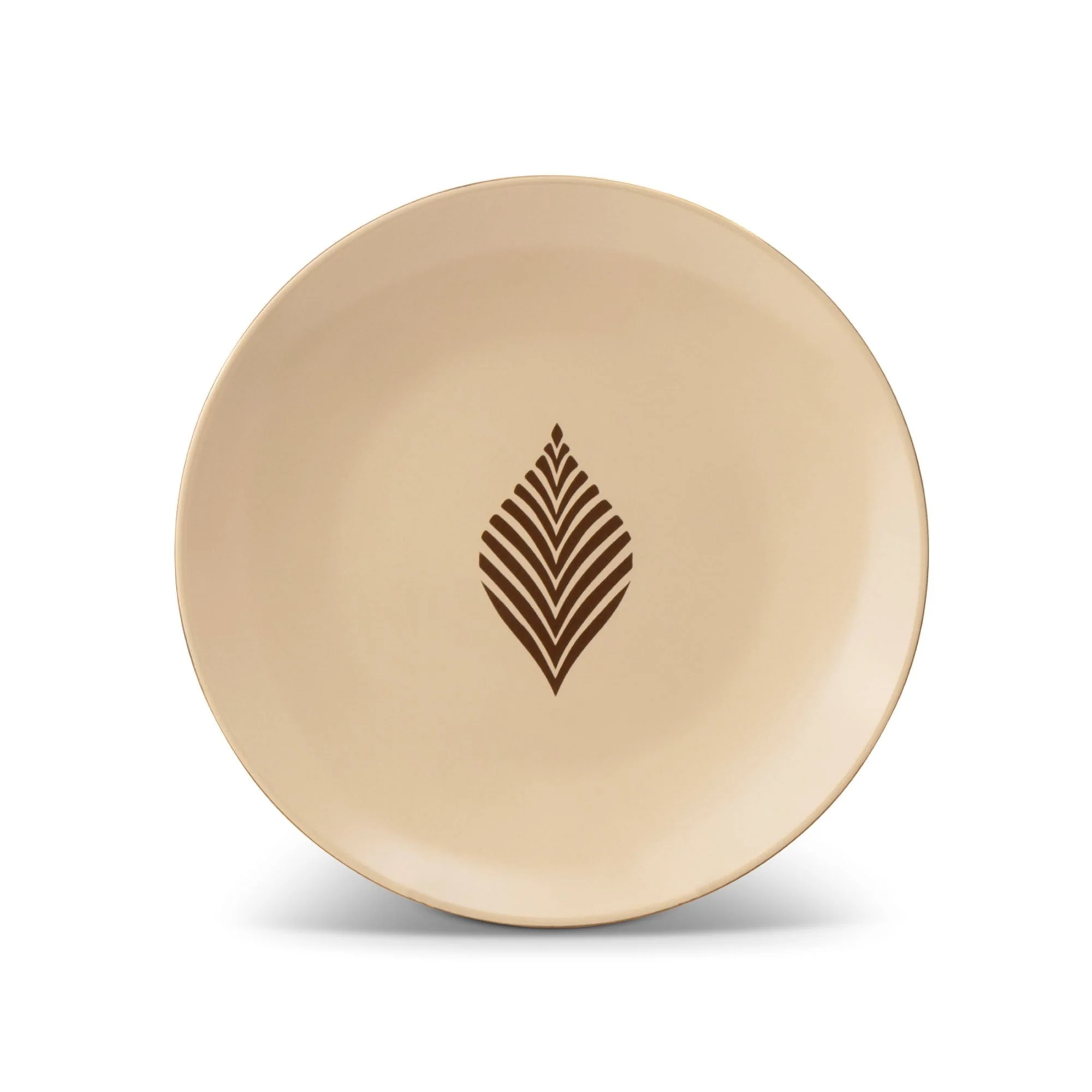Thyme & Table 4-Pack Stoneware Dinner Plates, Ocee Leaf - Image 2