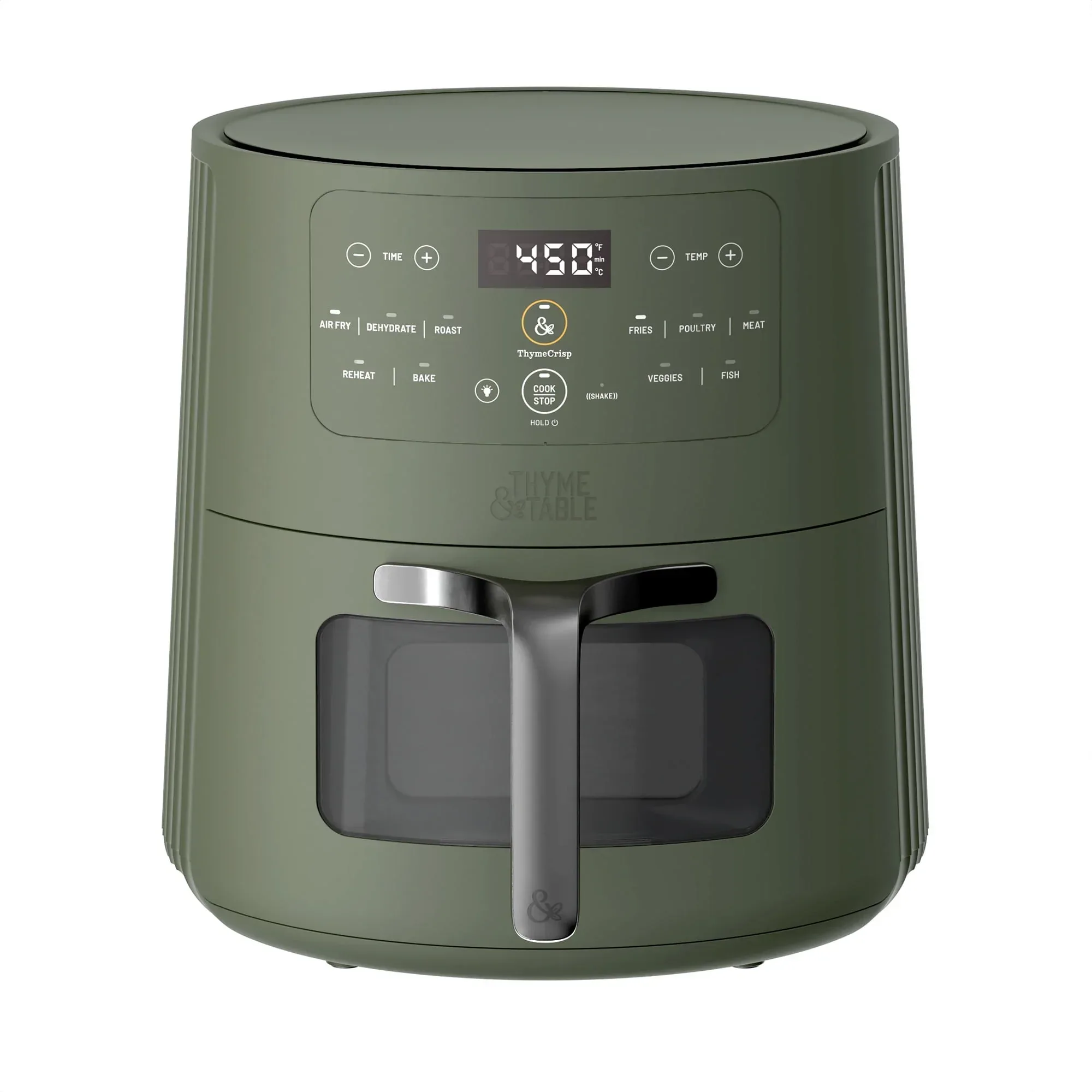 Thyme & Table 6QT Air Fryer, with ThymeCrisp™ and Ceramic-Coated Nonstick Basket, Atlantic Blue - Image 12