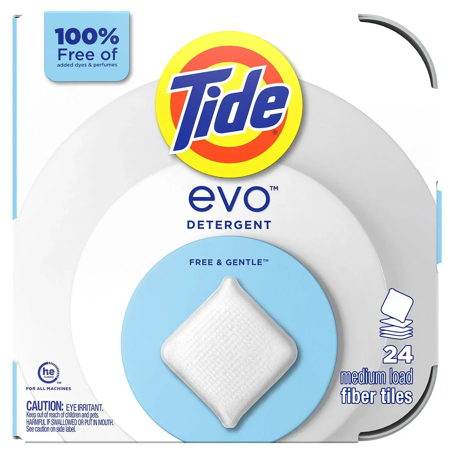 Tide Evo Laundry Detergent Fiber Tiles, Free & Gentle, 72 ct. - Image 10