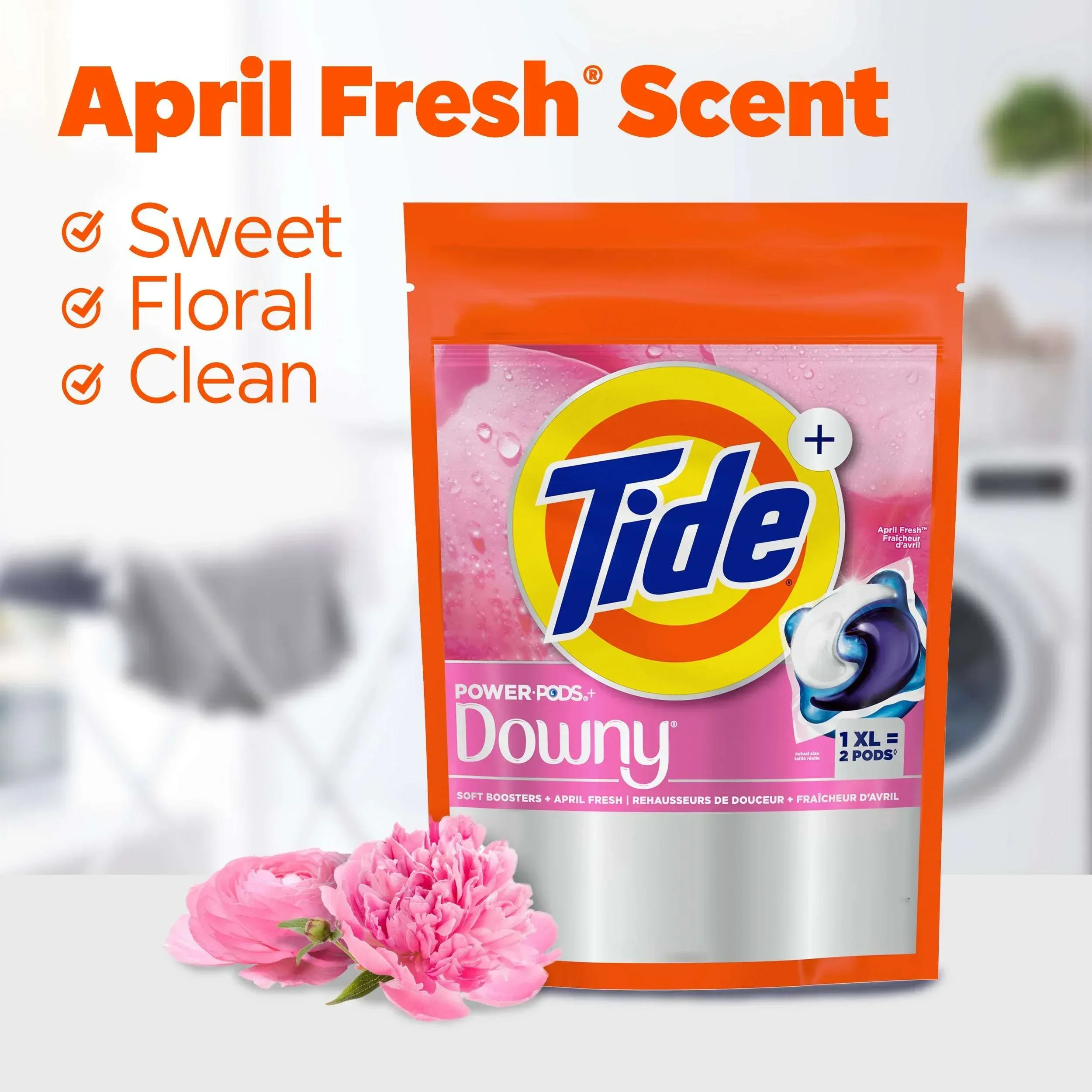 Tide Power PODS with Downy Soft Boosters Laundry Detergent Pacs, April Fresh Scent, 9 Count - Image 11