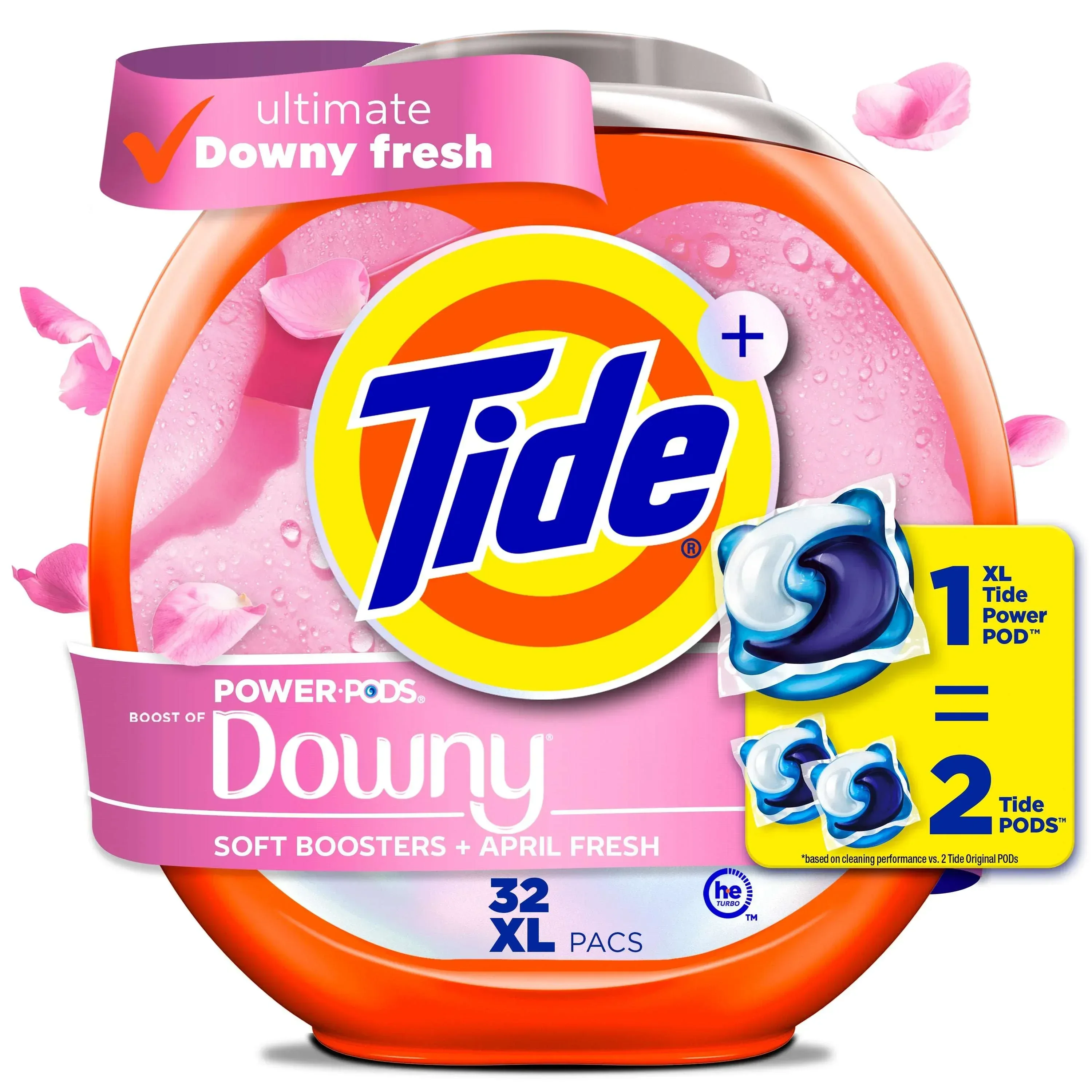 Tide Power PODS with Downy Soft Boosters Laundry Detergent Pacs, April Fresh Scent, 9 Count - Image 3