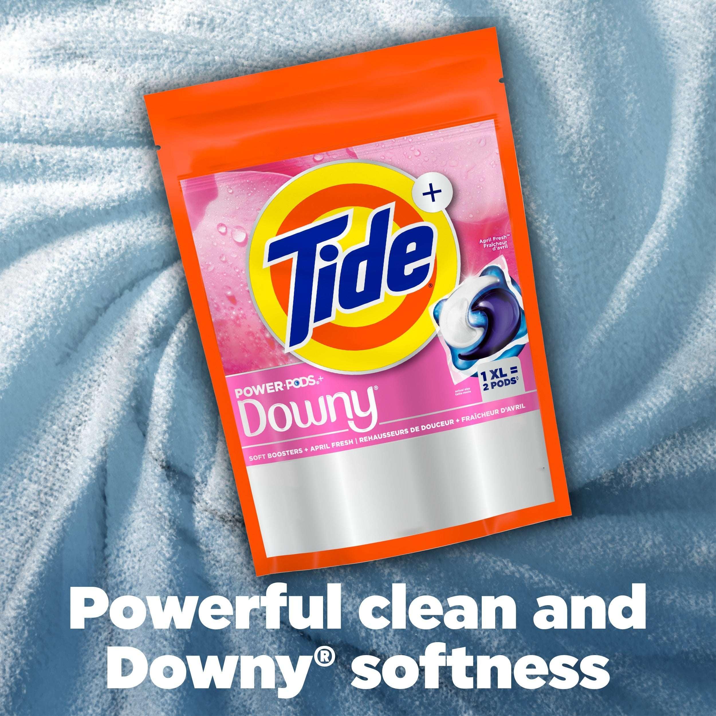 Tide Power PODS with Downy Soft Boosters Laundry Detergent Pacs, April Fresh Scent, 9 Count - Image 7