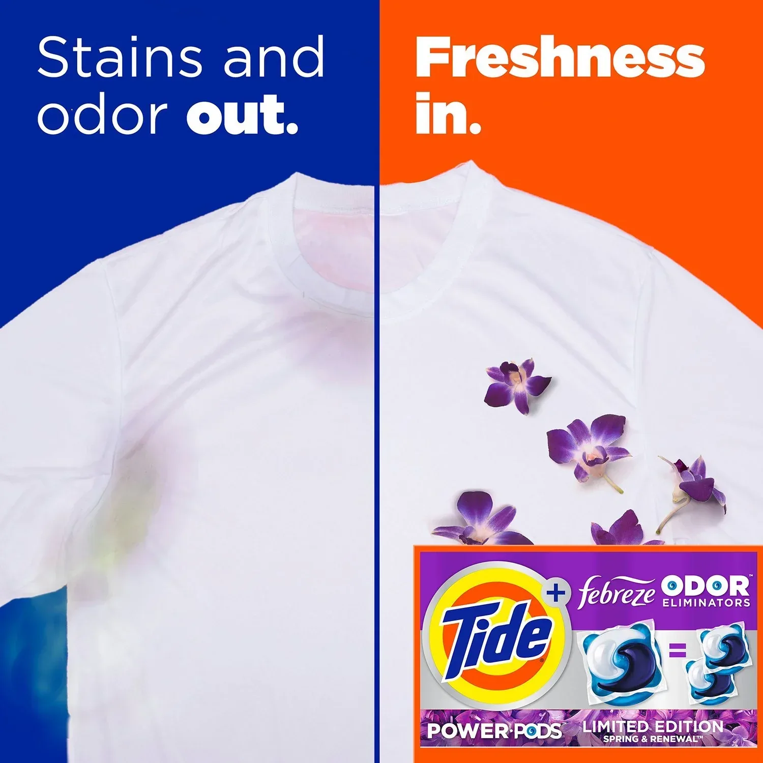 Tide Power PODS with Febreze Laundry Detergent Pacs, Spring & Renewal, 72 ct. - Image 5