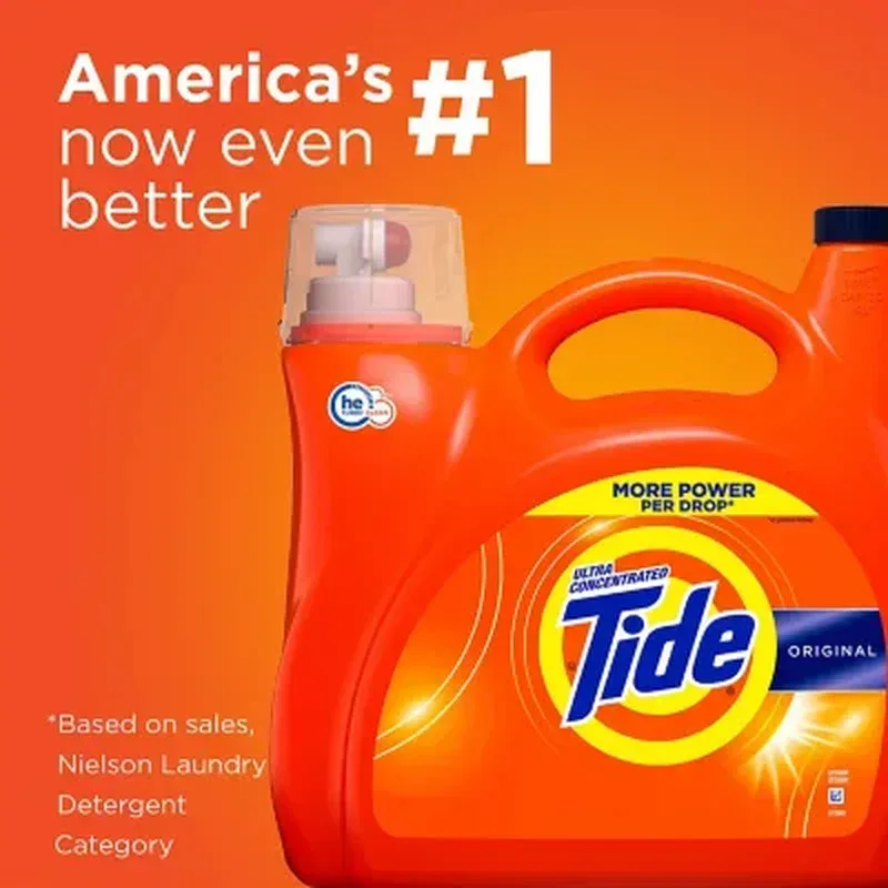 Tide Ultra Concentrated Liquid Laundry Detergent, Original (152 Loads, 170 Fl. Oz.) - Image 6