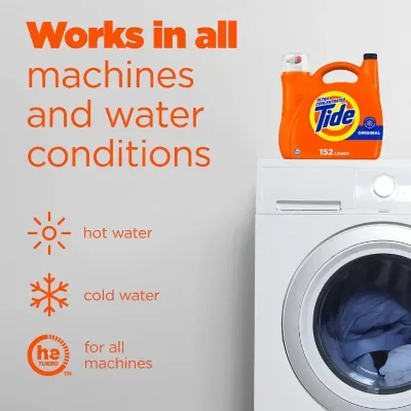 Tide Ultra Concentrated Liquid Laundry Detergent, Original (152 Loads, 170 Fl. Oz.) - Image 9