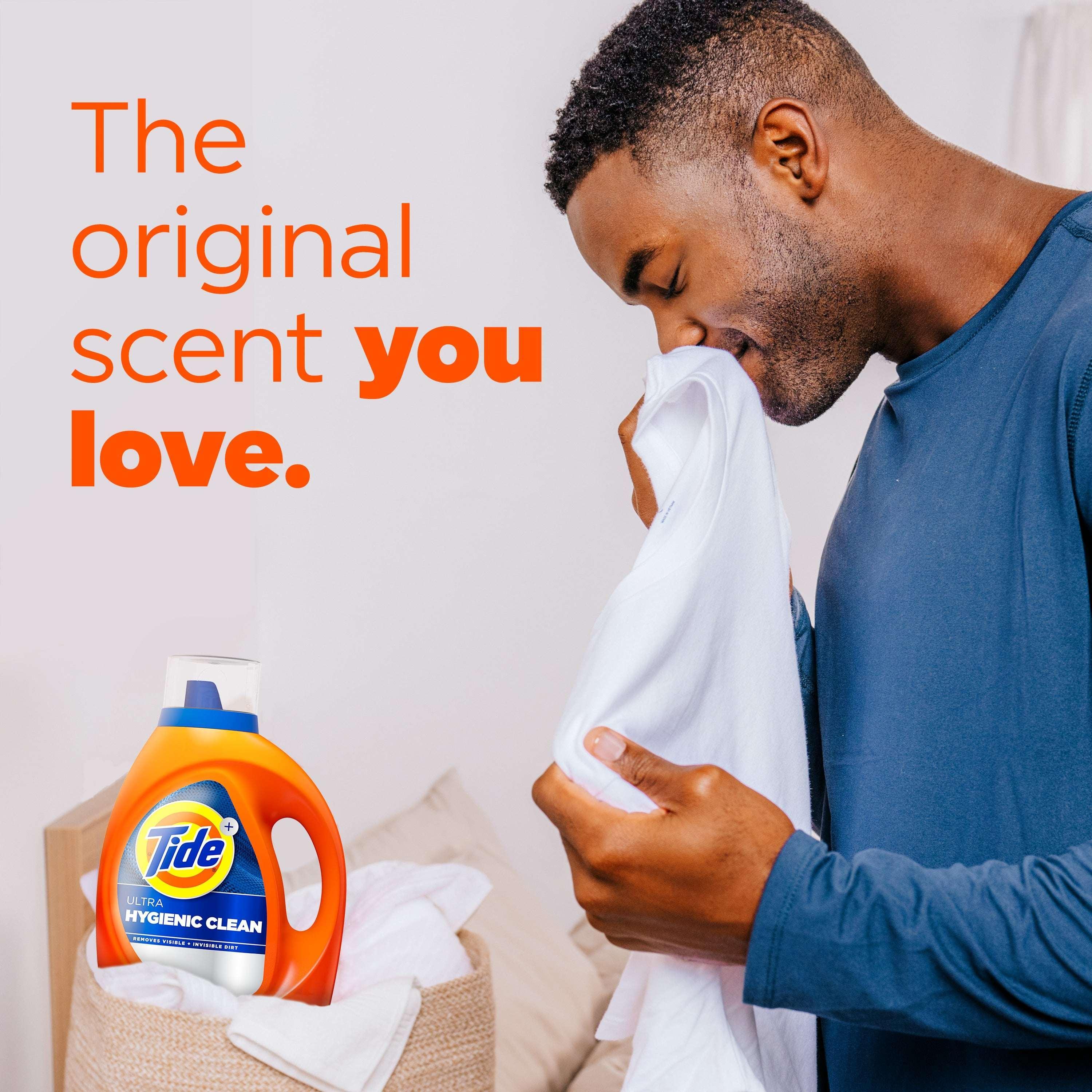 Tide Ultra Hygienic Clean Liquid Laundry Detergent, Original Scent, 73 fl oz, 52 Loads - Image 4