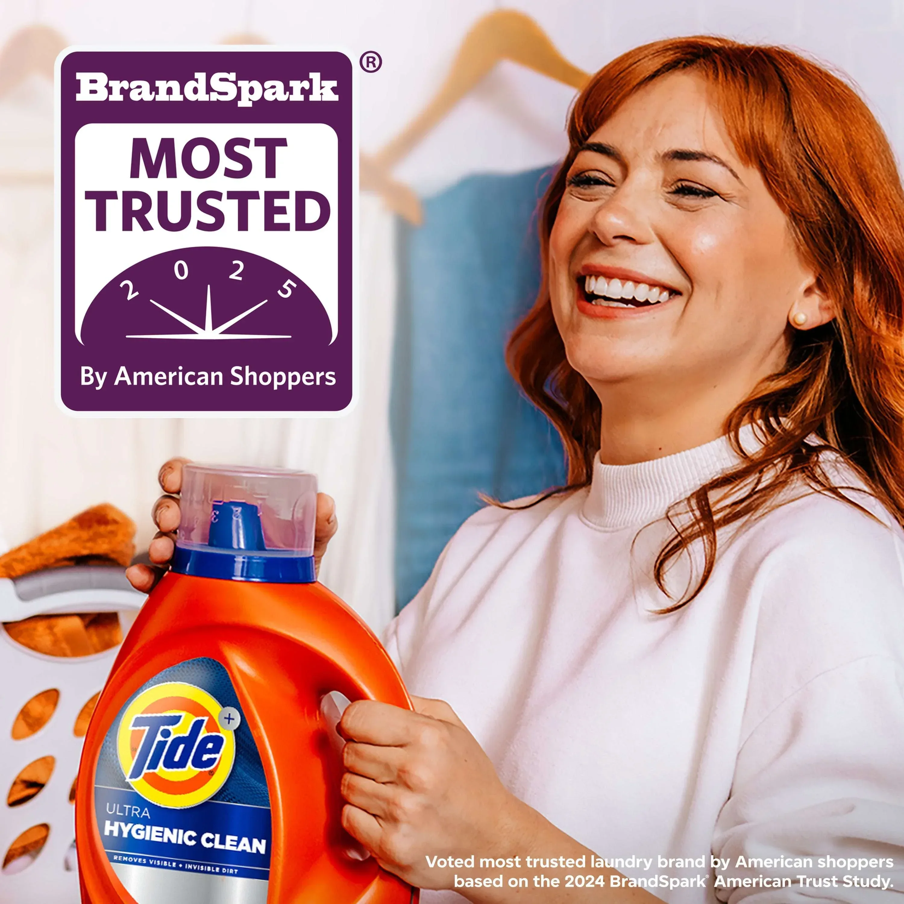 Tide Ultra Hygienic Clean Liquid Laundry Detergent, Original Scent, 84 fl oz, 59 Loads - Image 7