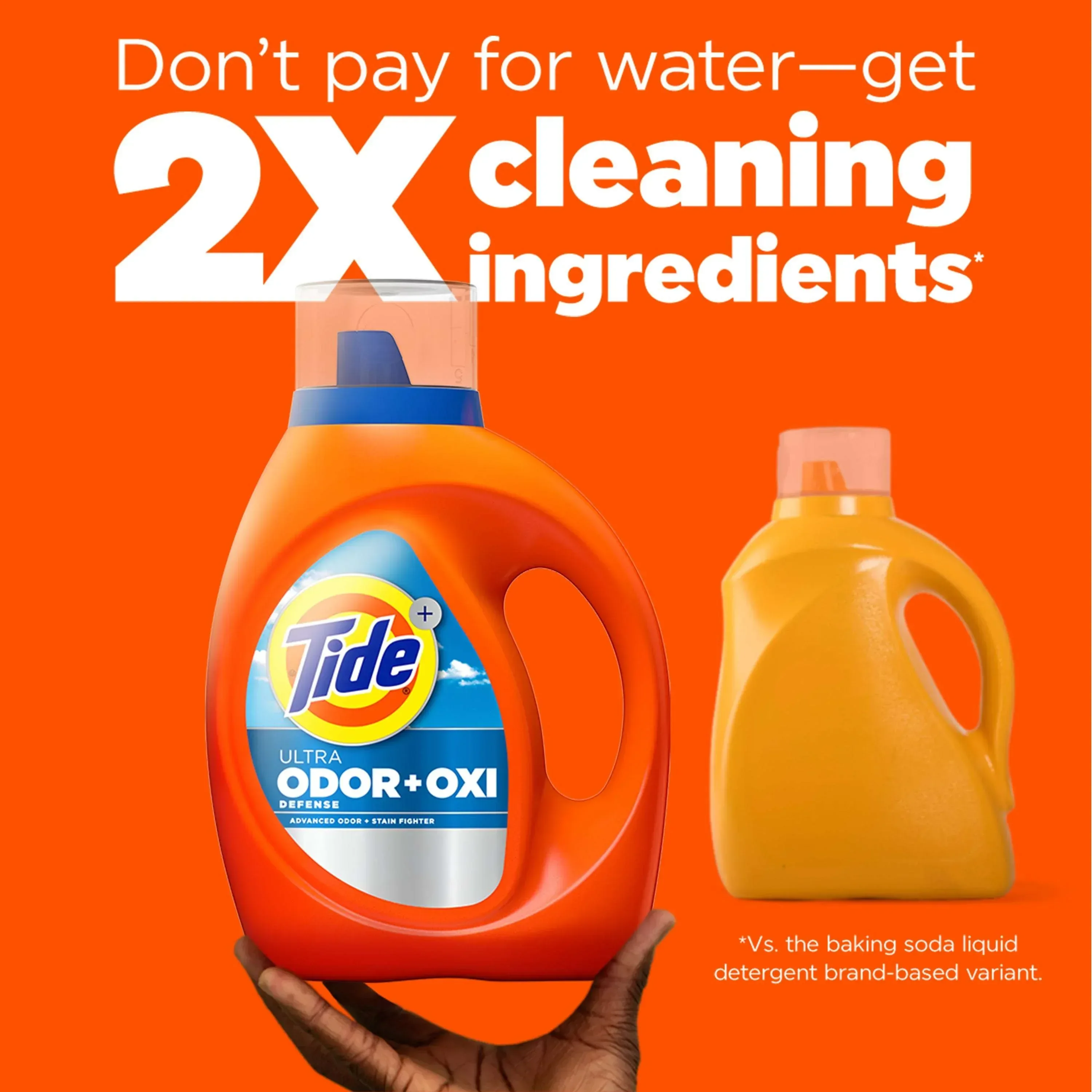 Tide Ultra Odor Defense Plus Oxi Liquid Laundry Detergent, 73 fl oz, 52 Loads - Image 6
