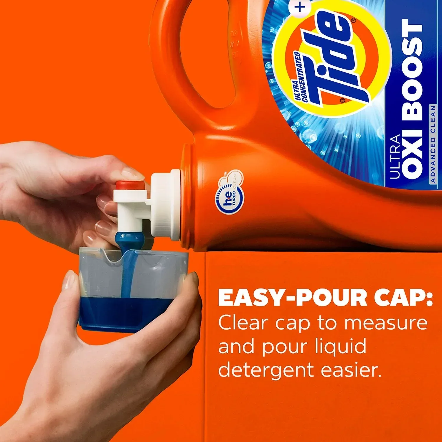 Tide Ultra Oxi Boost Liquid Laundry Detergent, 100 loads, 128 fl. oz. - Image 4