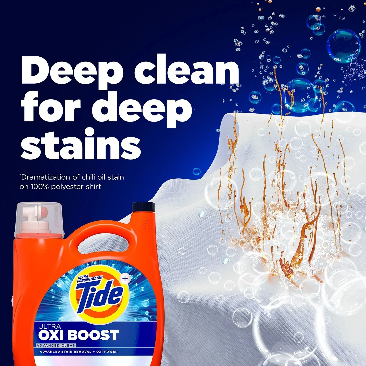 Tide Ultra Oxi Boost Liquid Laundry Detergent, 100 loads, 128 fl. oz. - Image 7